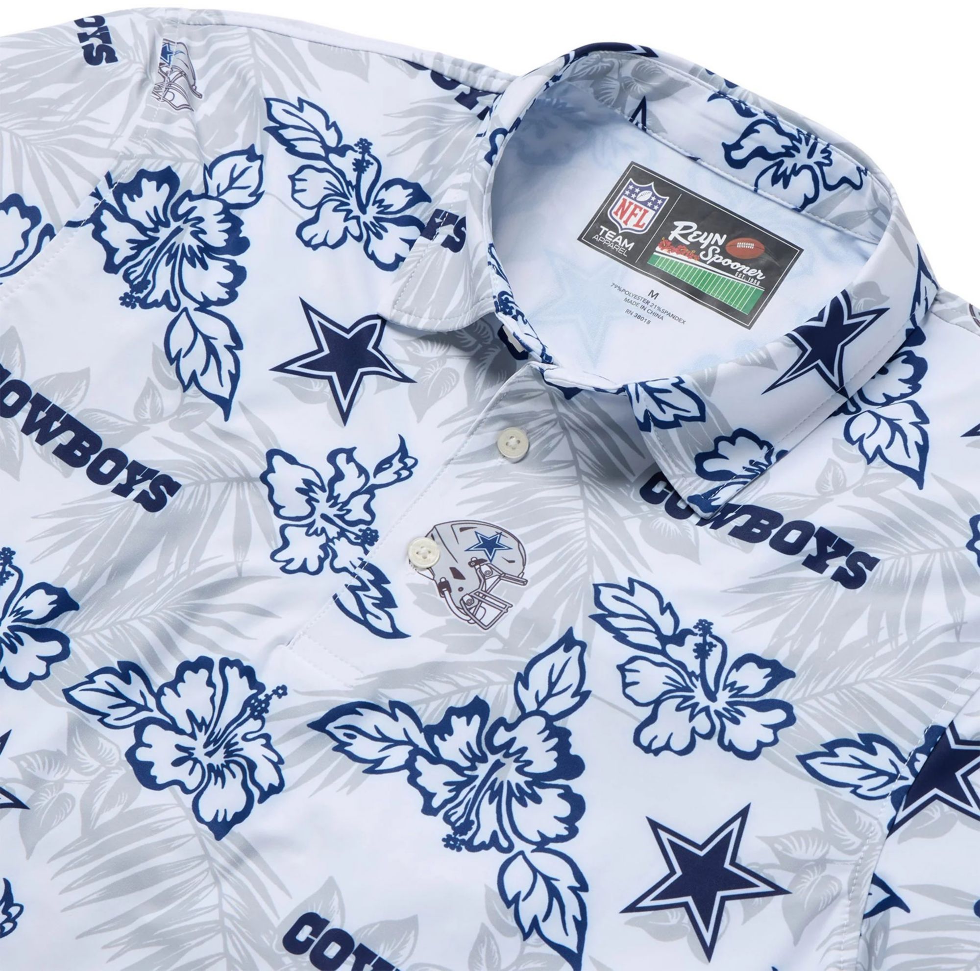 Reyn Spooner Men's Dallas Cowboys Perfect White Polo product image