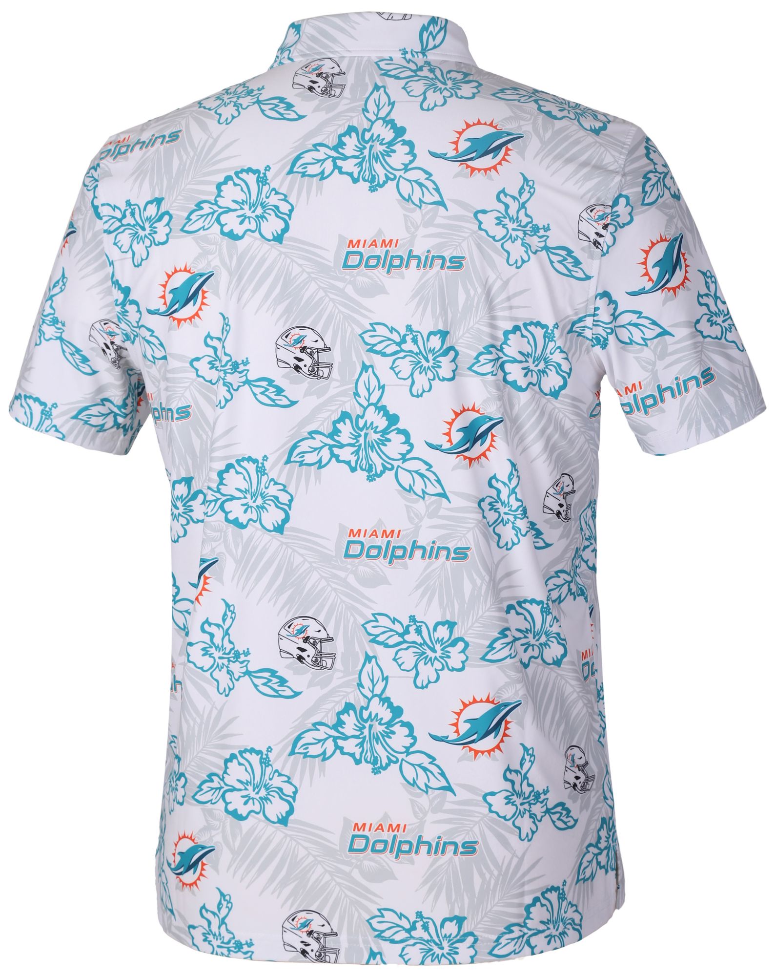 Reyn Spooner Men's Miami Dolphins White Perforated Polo product image
