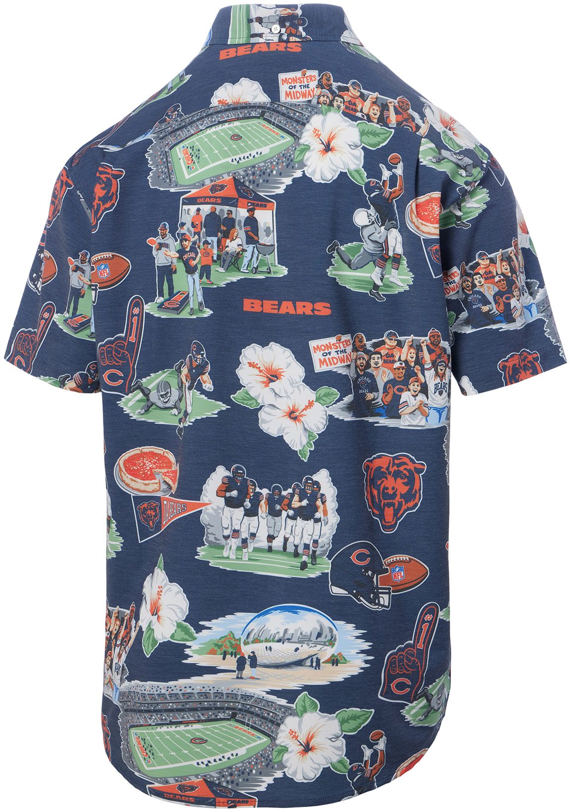 Reyn Spooner Men's Chicago Bears Scenic Navy Button-Down Shirt product image