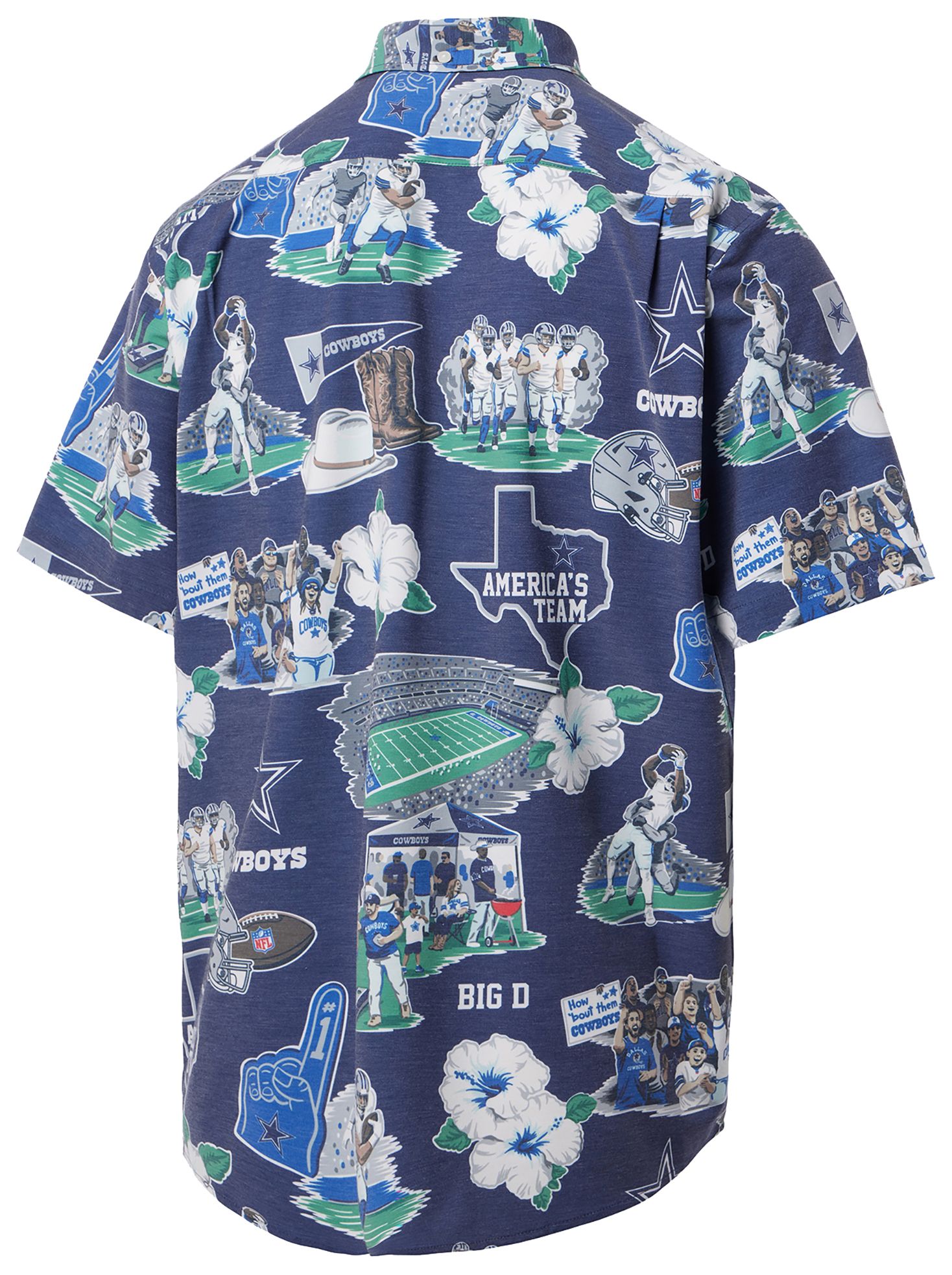 Reyn Spooner Men's Dallas Cowboys Navy Scenic Button-Down Shirt product image