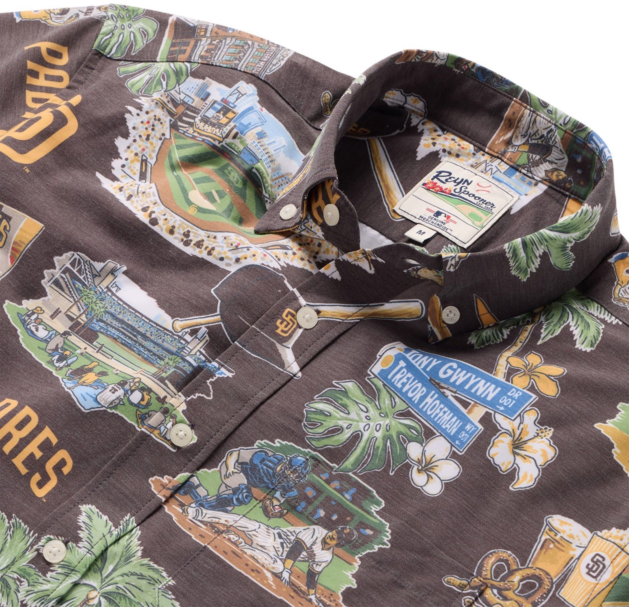 Reyn Spooner Men's San Diego Padres Brown Scenic Button-Down Shirt product image