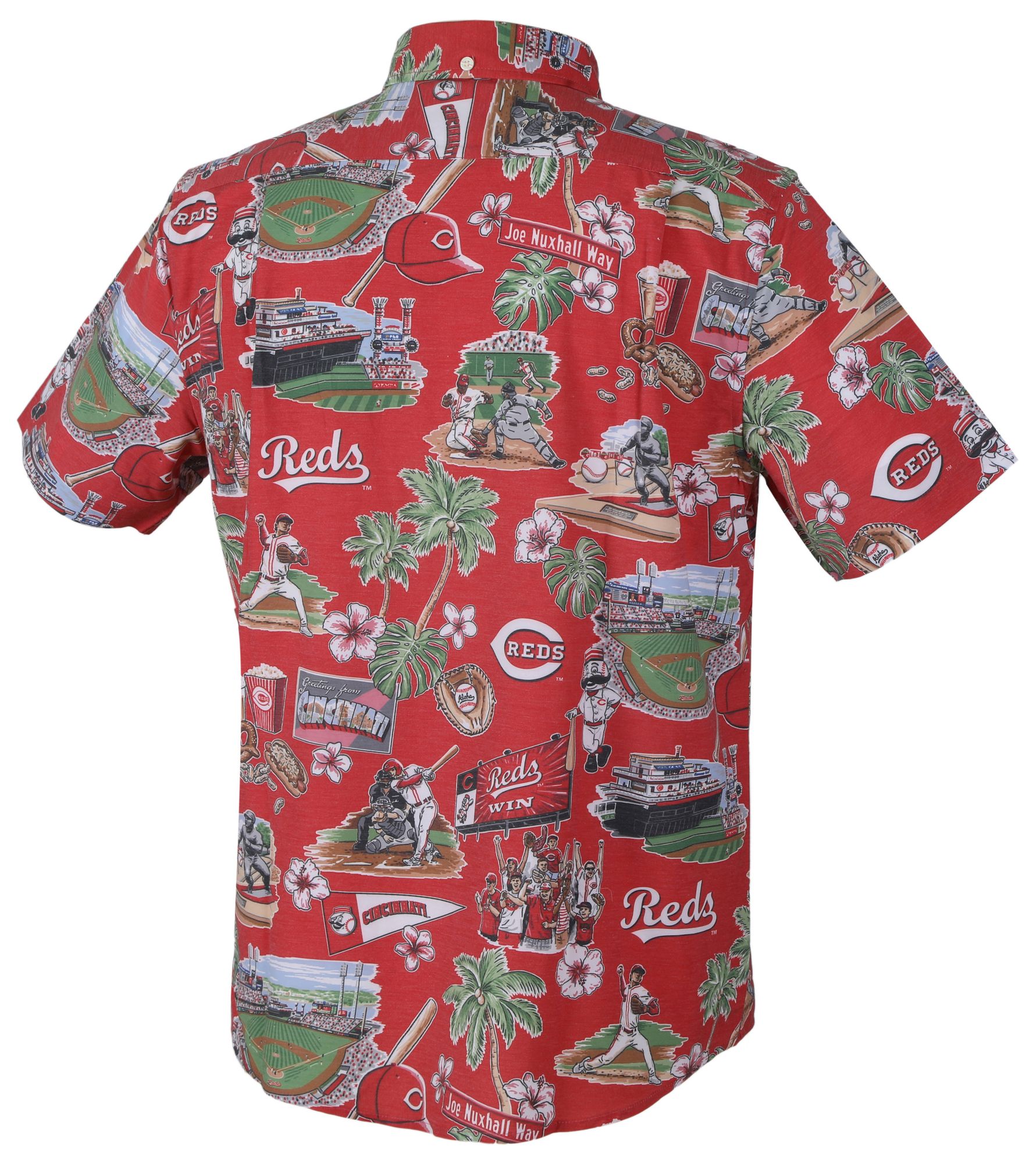 Reyn Spooner Men's Cincinnati Reds Red Scenic Button-Down Shirt product image