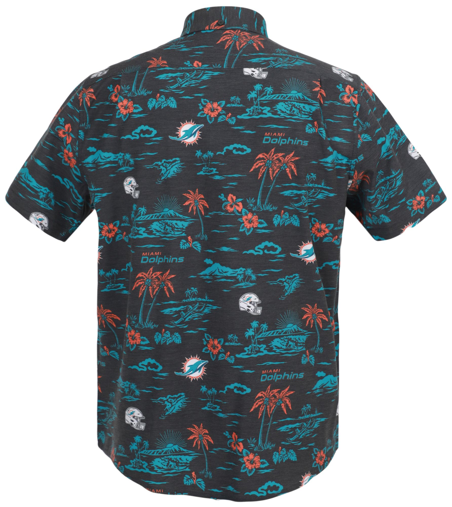 Reyn Spooner Men's Miami Dolphins Black Kekai Button-Down Shirt product image