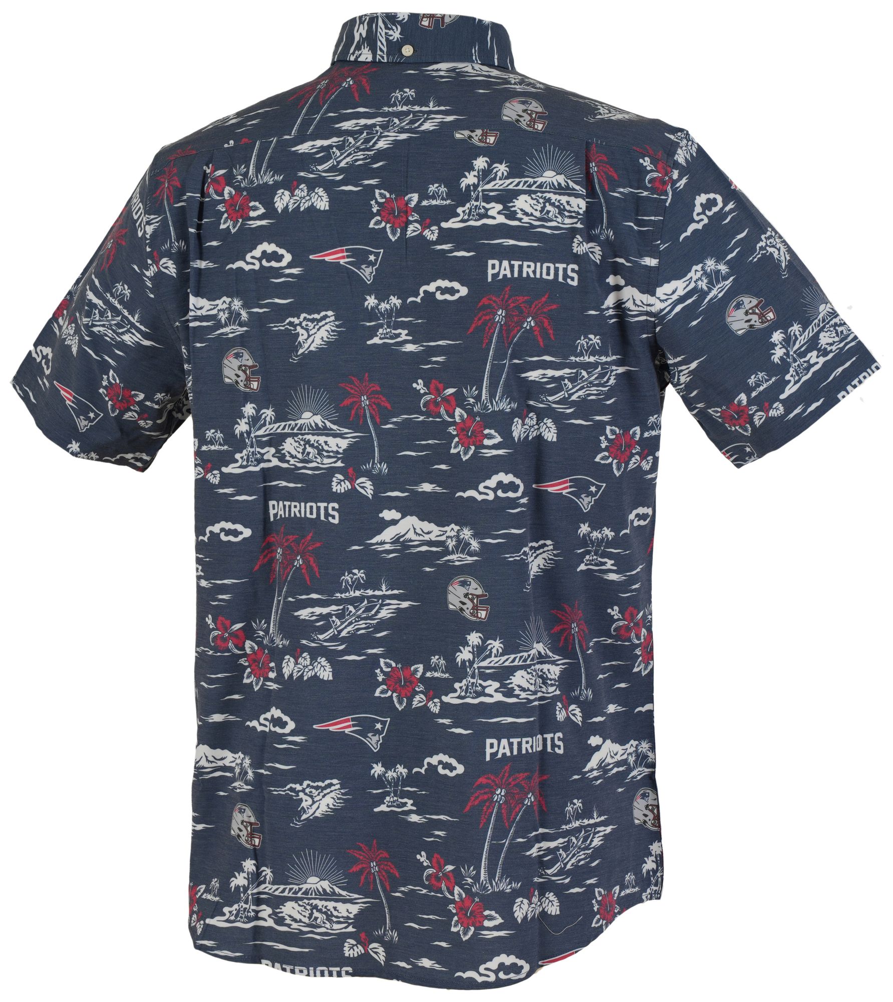 Reyn Spooner Men's New England Patriots Navy Throwback Performance Button-Down Shirt product image