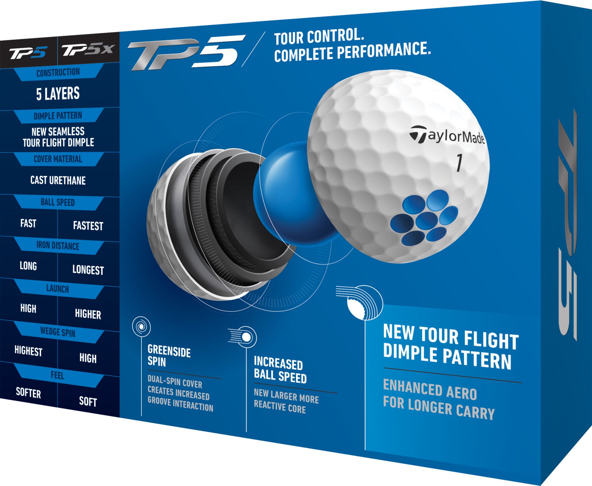 TaylorMade 2021 TP5 Golf Balls product image