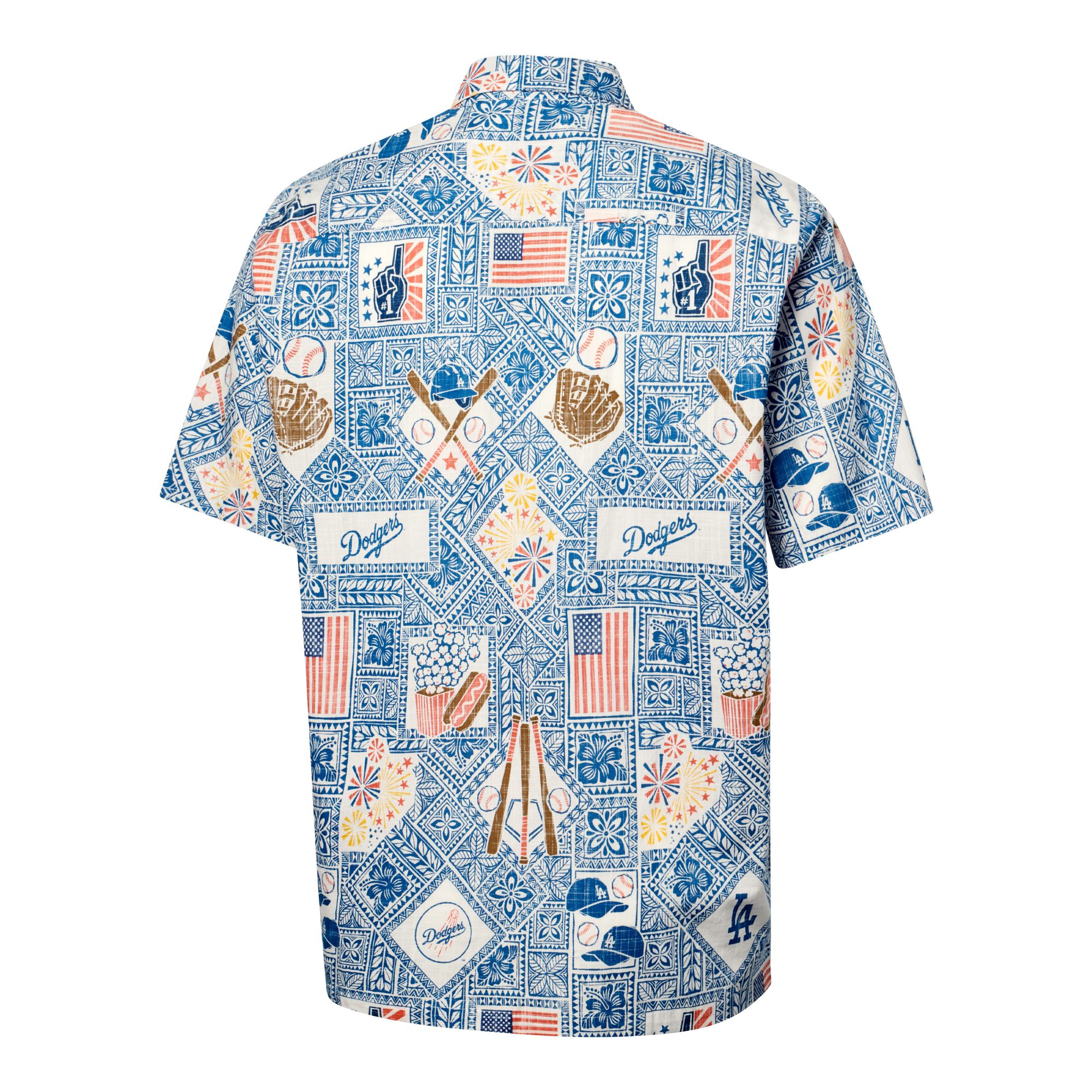 Reyn Spooner Men's Los Angeles Dodgers Blue America Button-Down Shirt product image