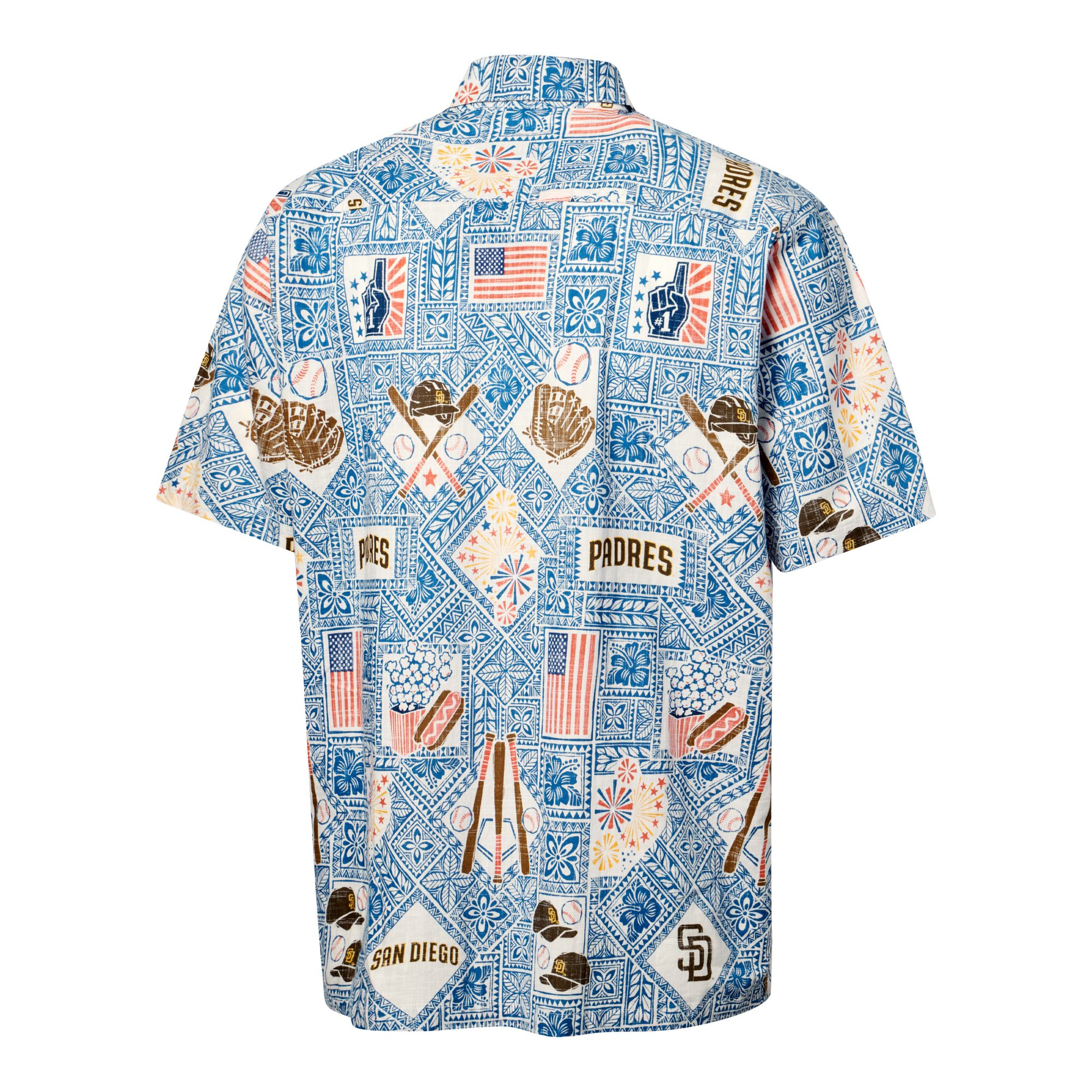 Reyn Spooner Men's San Diego Padres Blue America Button-Down Shirt product image