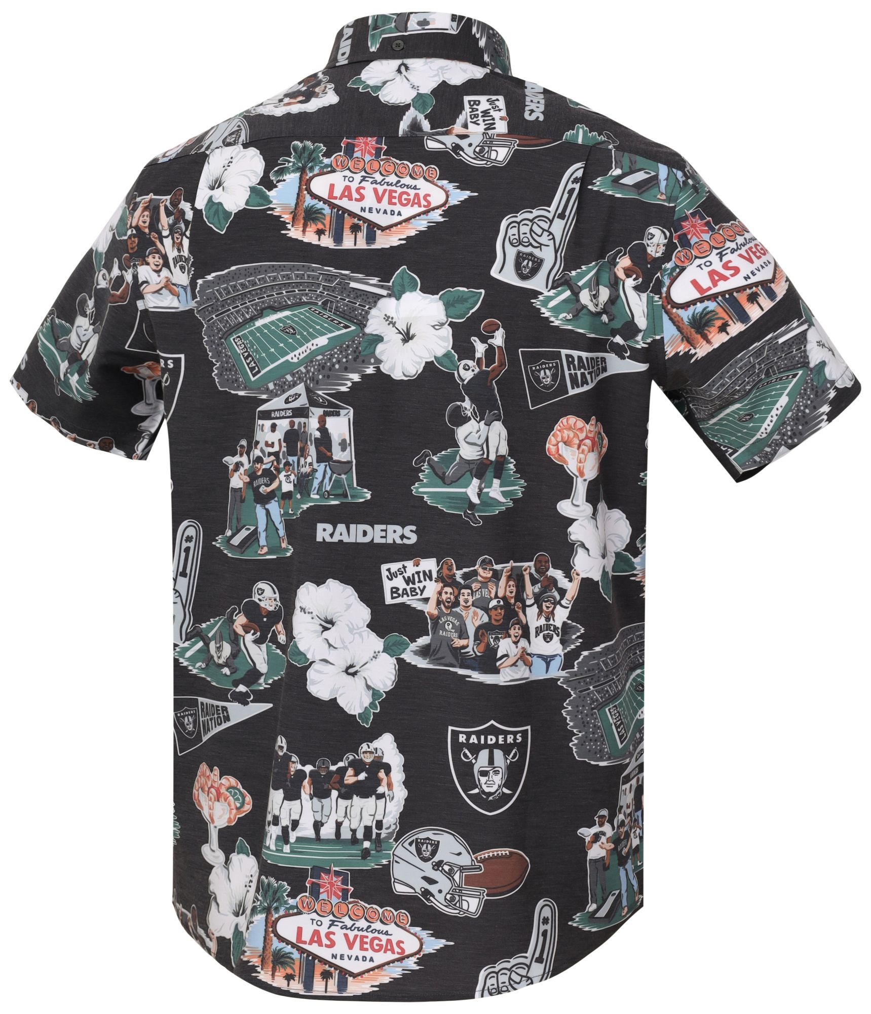 Reyn Spooner Men's Las Vegas Raiders Black Scenic Button-Down Shirt product image