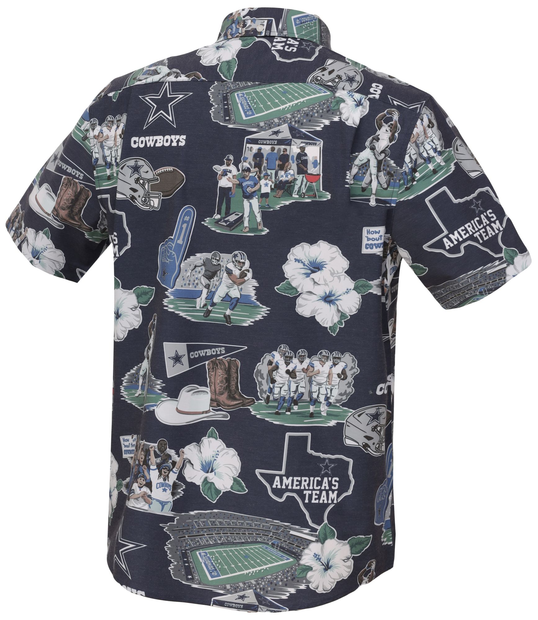 Reyn Spooner Men's Dallas Cowboys Navy Scenic Button-Down Shirt product image