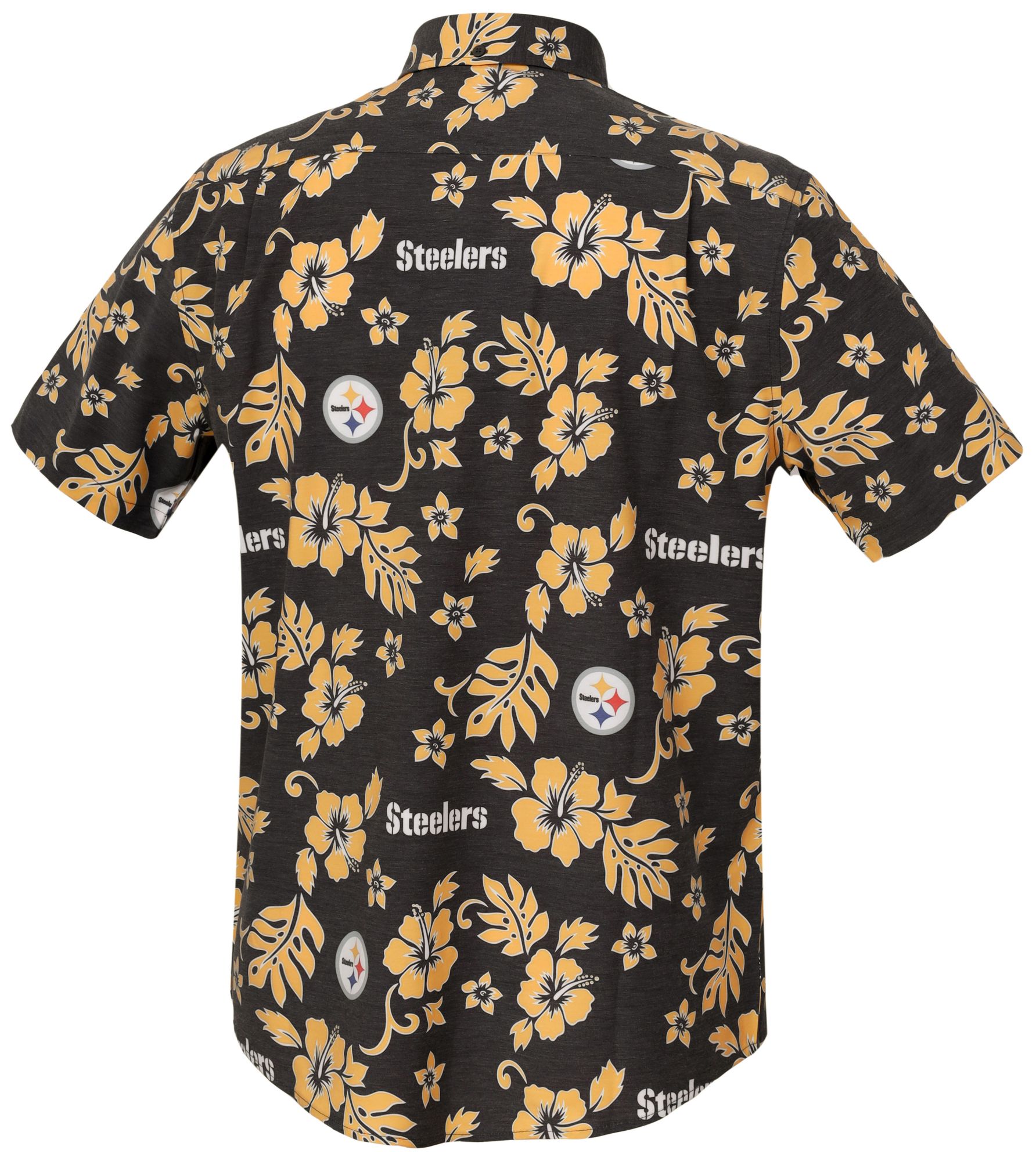 Reyn Spooner Black Pittsburgh Steelers Black Gameday Performance Button-Down Shirt product image