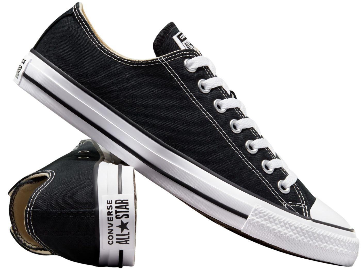 Converse all star low all black on sale