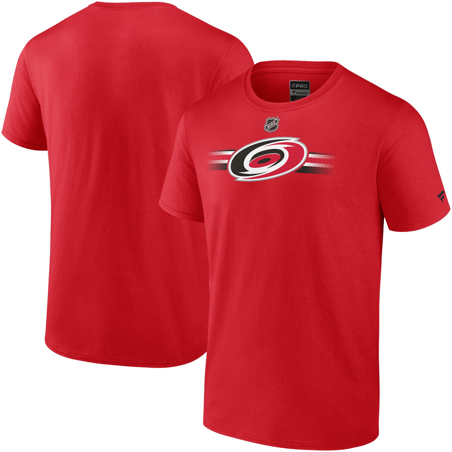 NHL Carolina Hurricanes 2023 Authentic Pro Secondary Logo Red T-Shirt