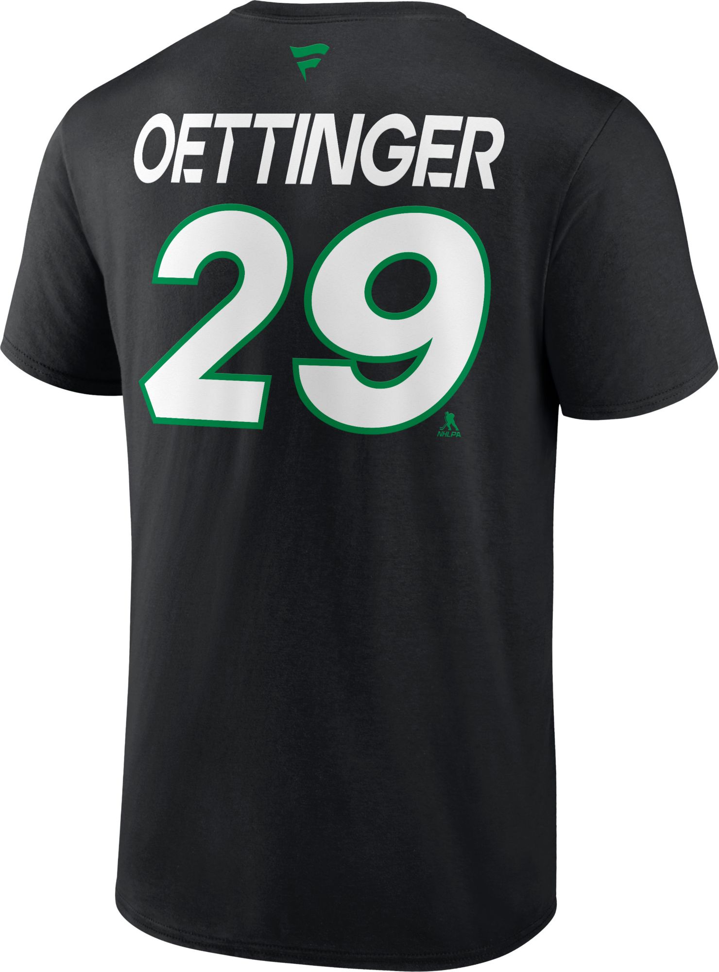 NHL Men's Dallas Stars Jake Oettinger #29 Black T-Shirt product image