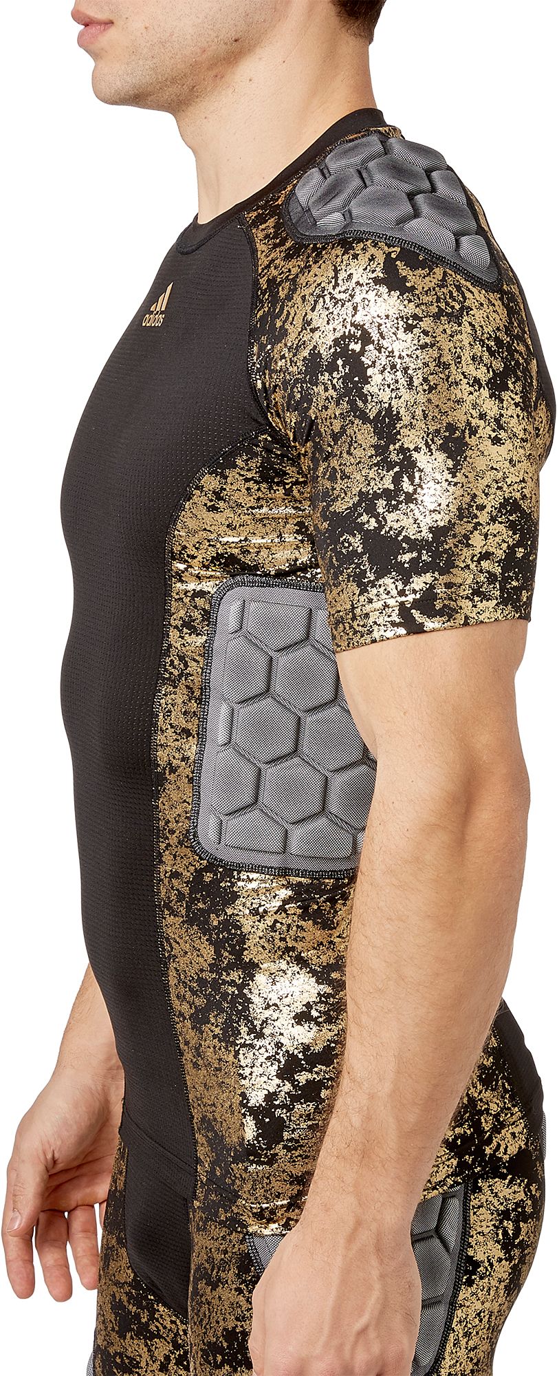 adidas Adult Techfit Gold Foil Padded Football Shirt product image