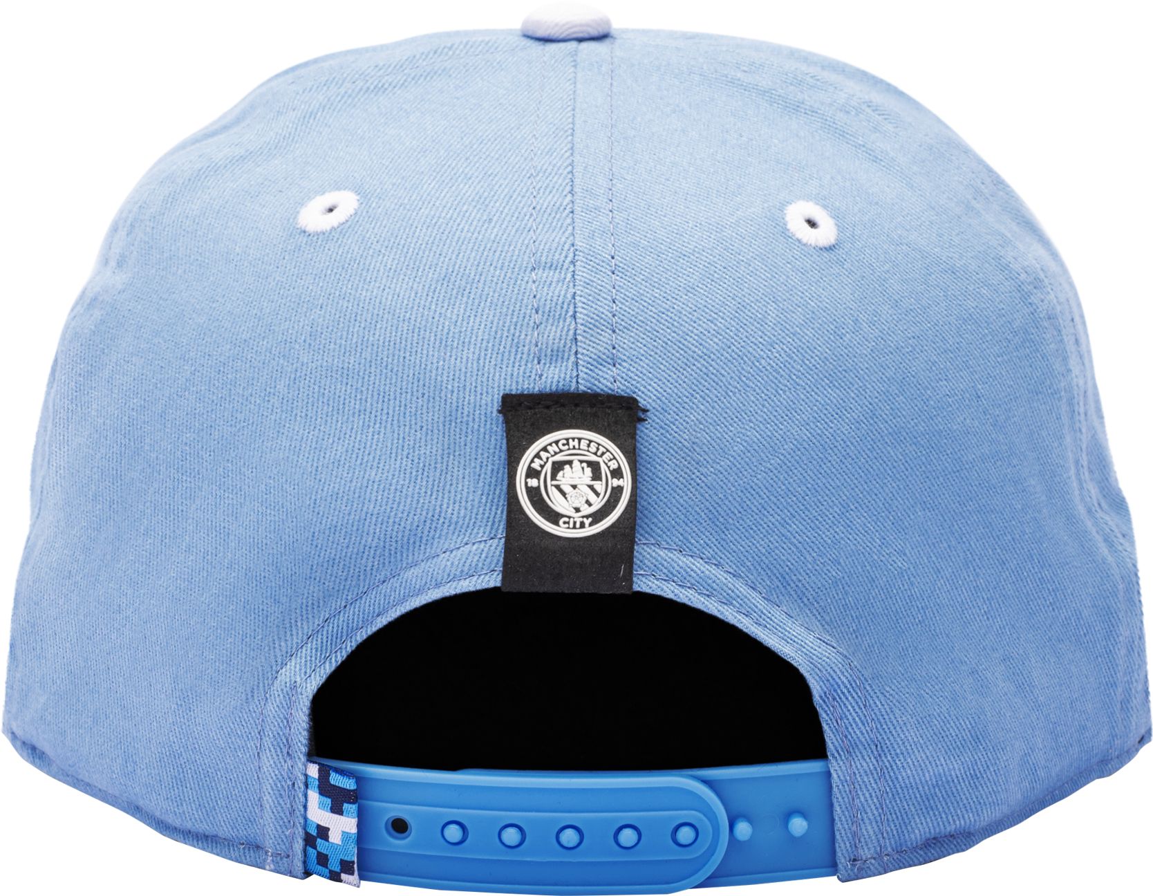 Fan Ink Adult Manchester City 2023 Logo Light Blue Snapback Hat product image