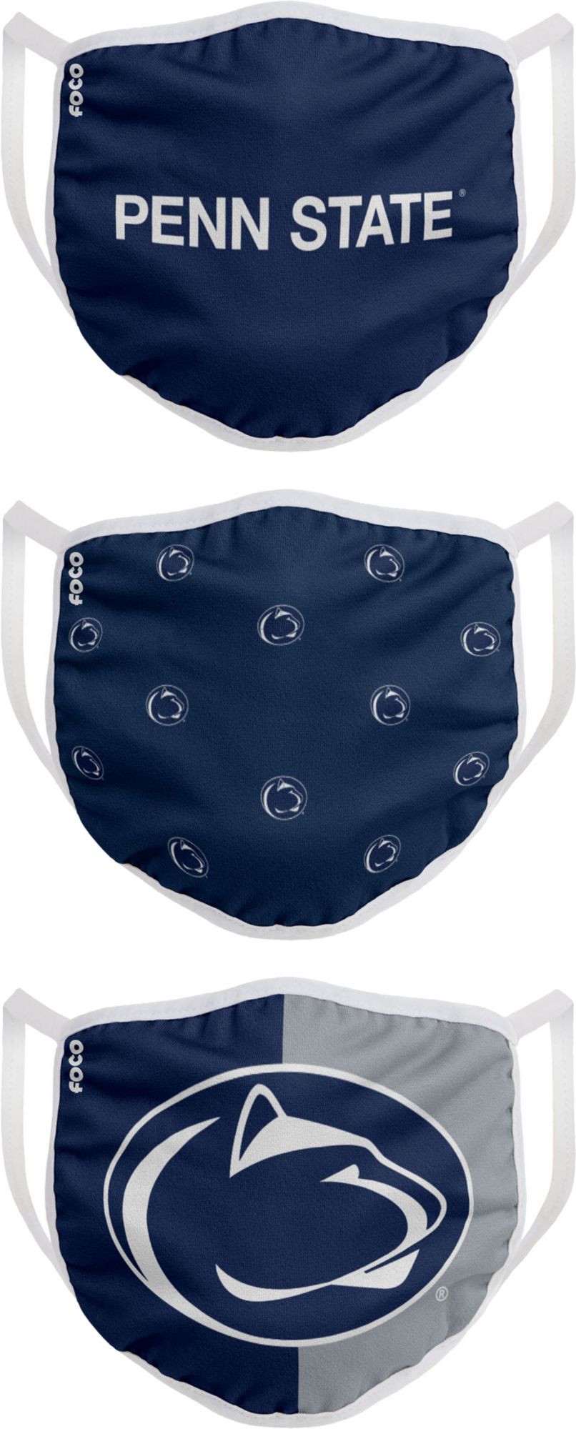FOCO Adult Penn State Nittany Lions 3-Pack Face Coverings product image