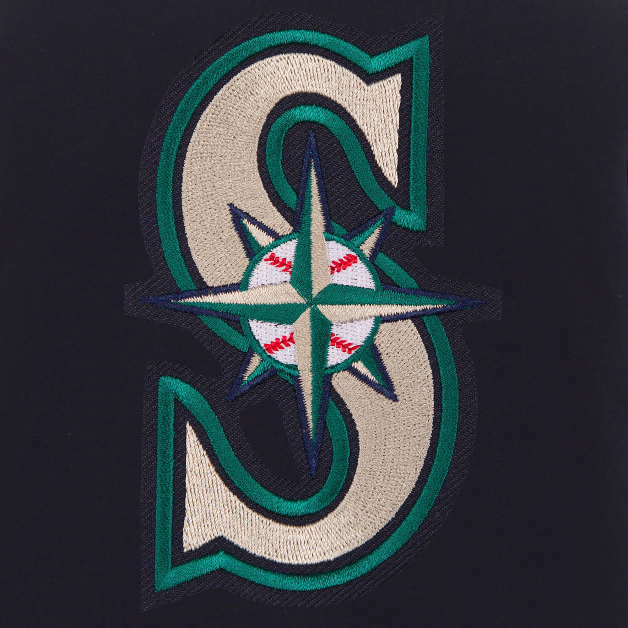 JH Design Men's Seattle Mariners Navy Reversible  Varsity Jacket product image