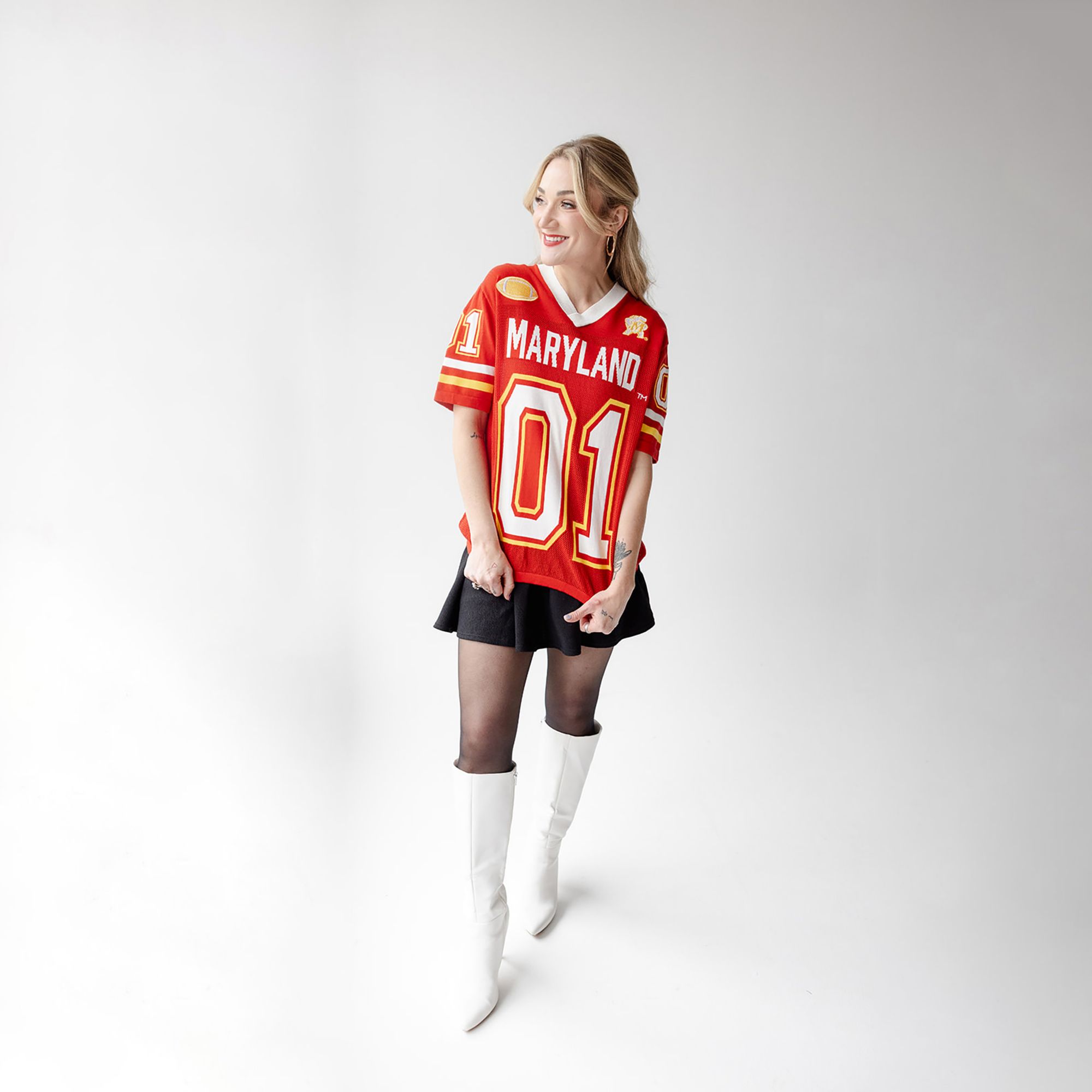 Gameday Social Women's Maryland Terrapins Red Sweater Jersey product image