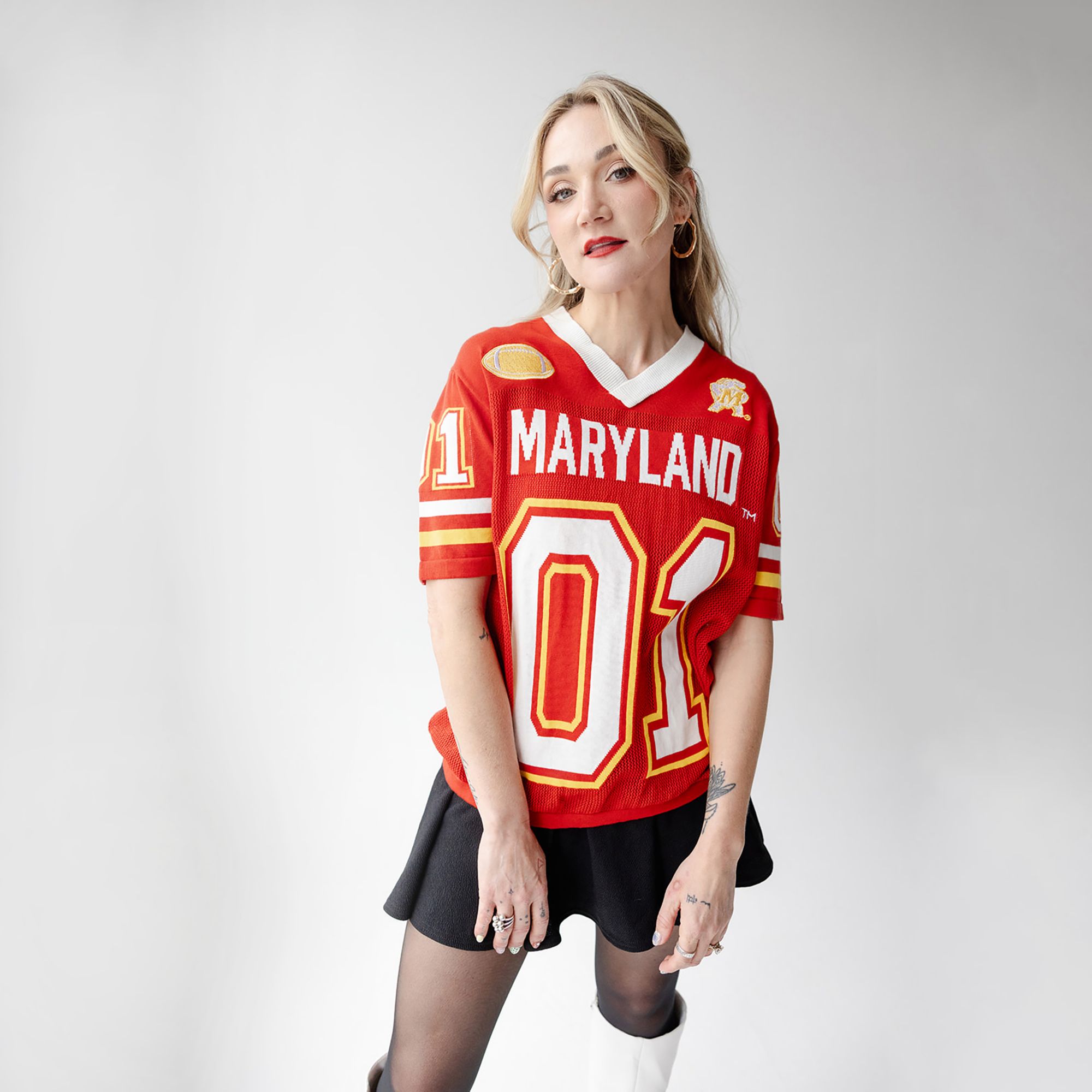 Gameday Social Women's Maryland Terrapins Red Sweater Jersey product image