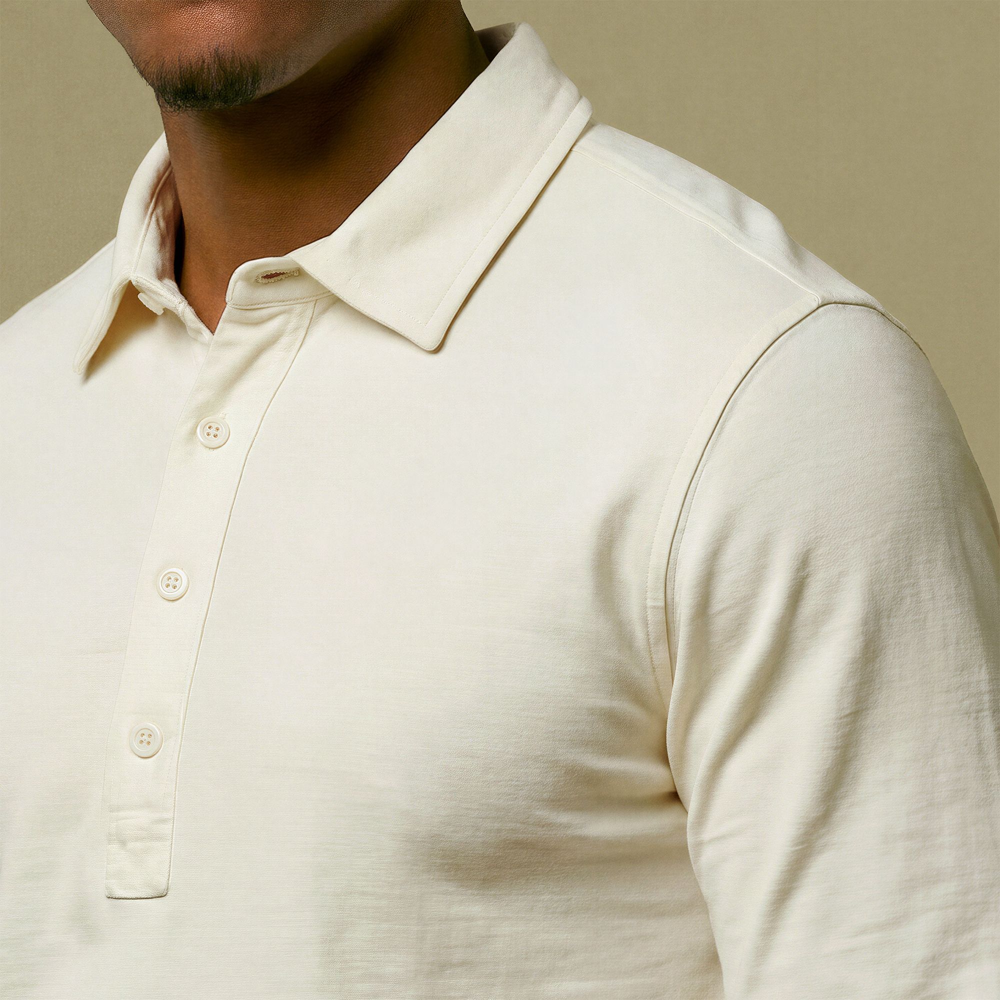 VRST Men's Essential Slub Long Sleeve Polo product image