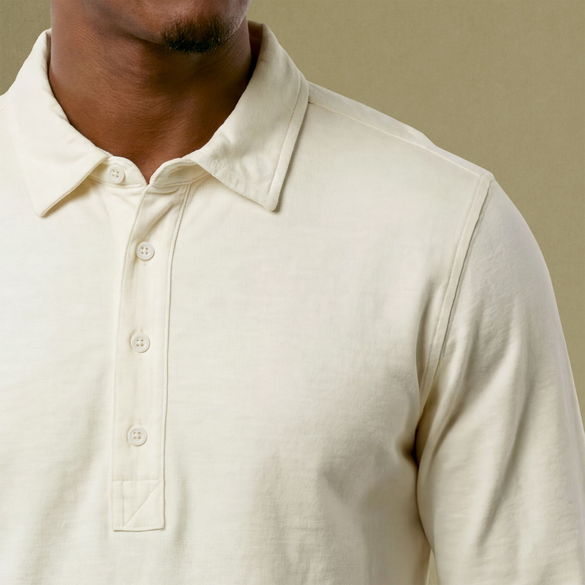 VRST Men's Essential Slub Long Sleeve Polo product image