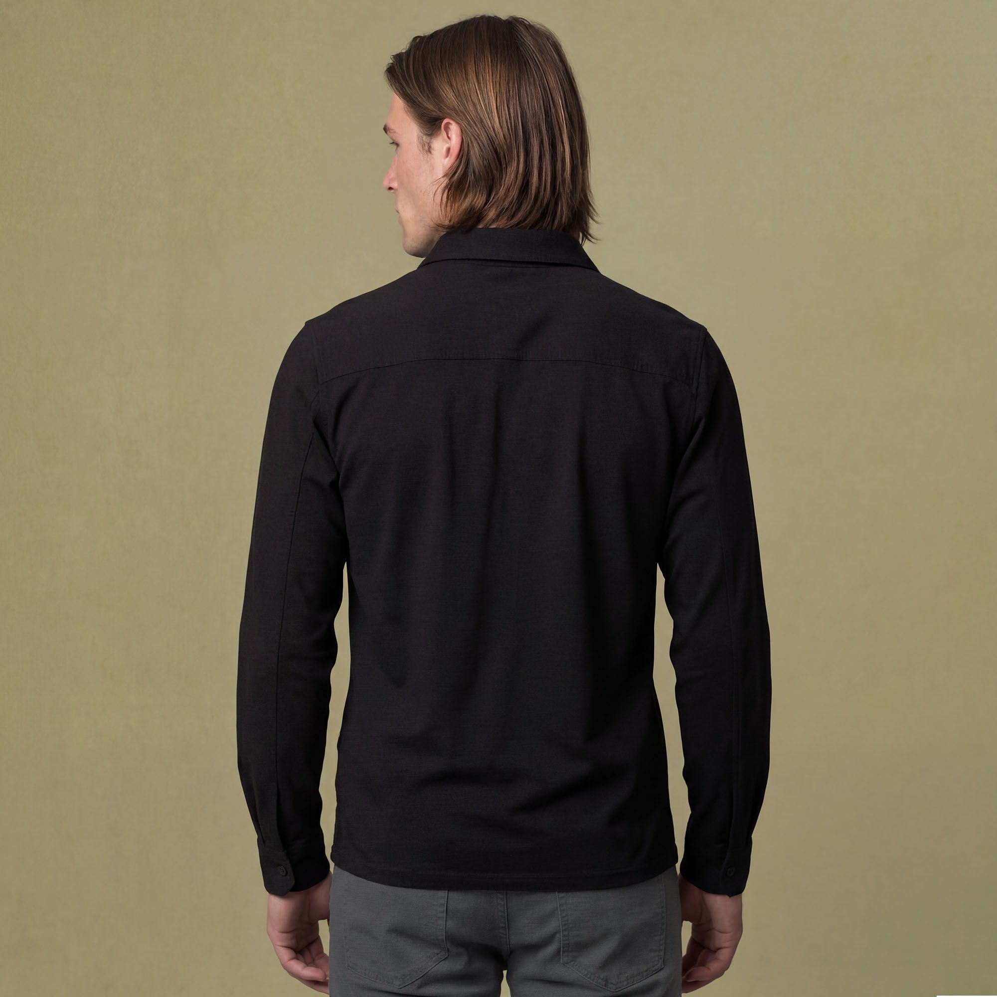 VRST Men's Essential Slub Long Sleeve Polo product image