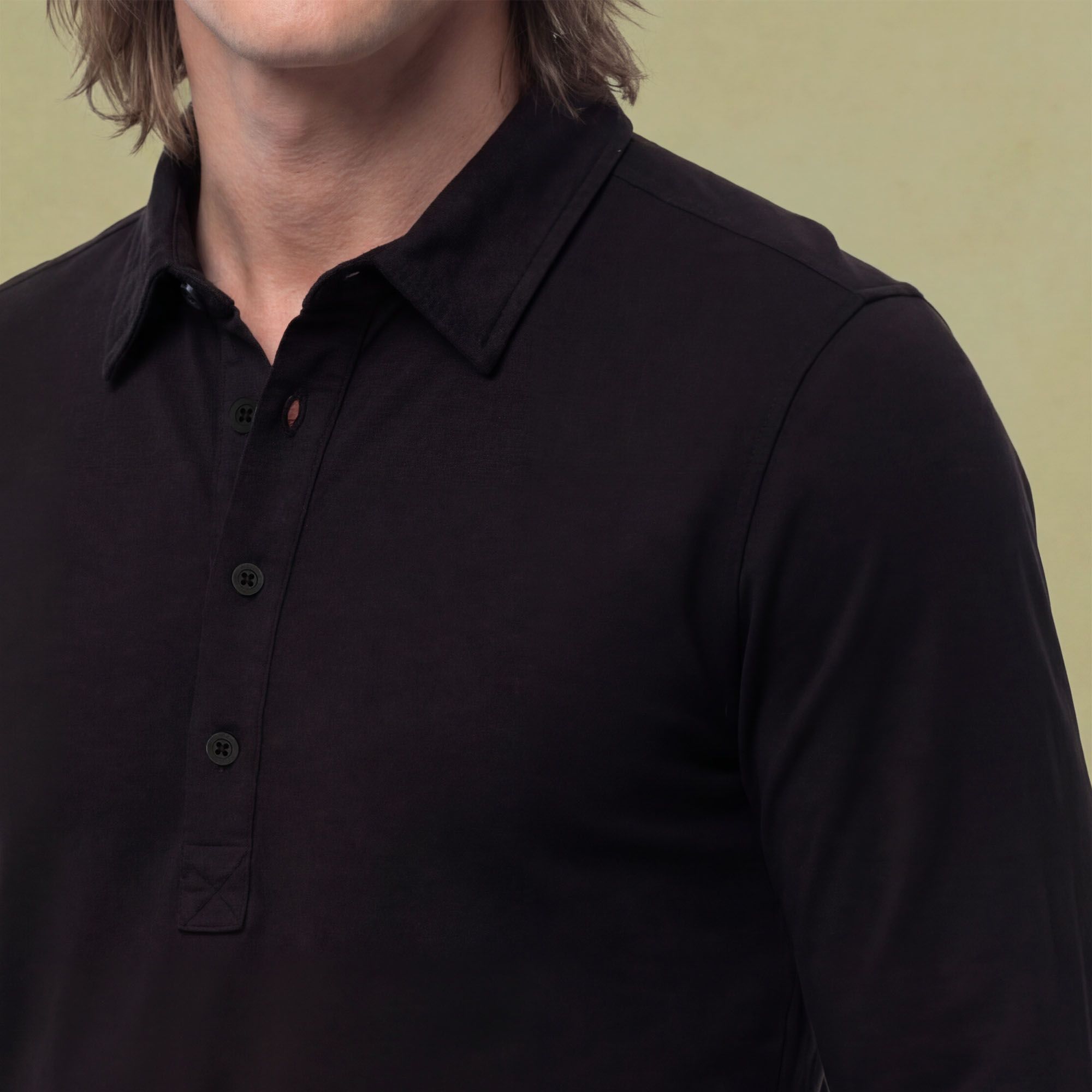 VRST Men's Essential Slub Long Sleeve Polo product image