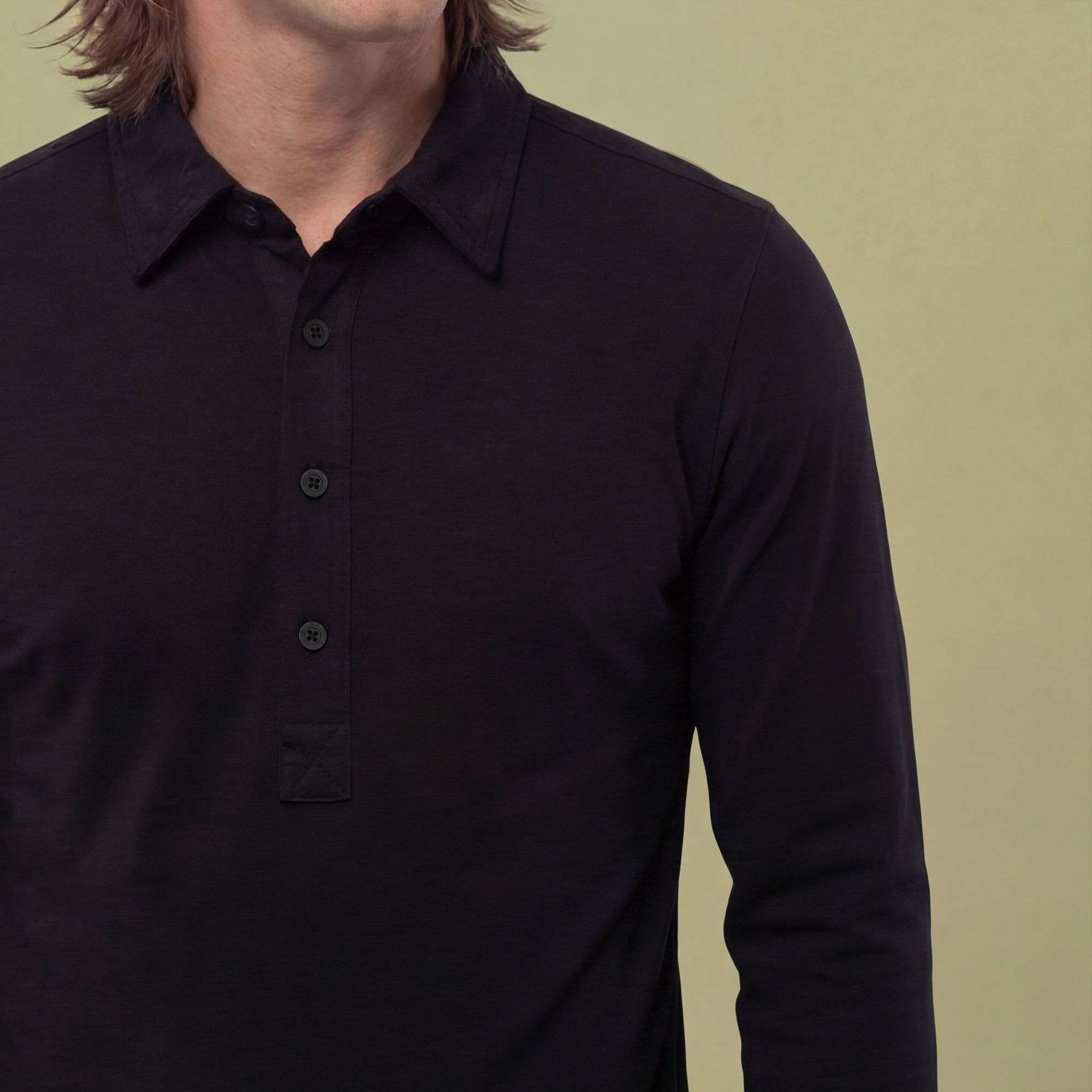 VRST Men's Essential Slub Long Sleeve Polo product image