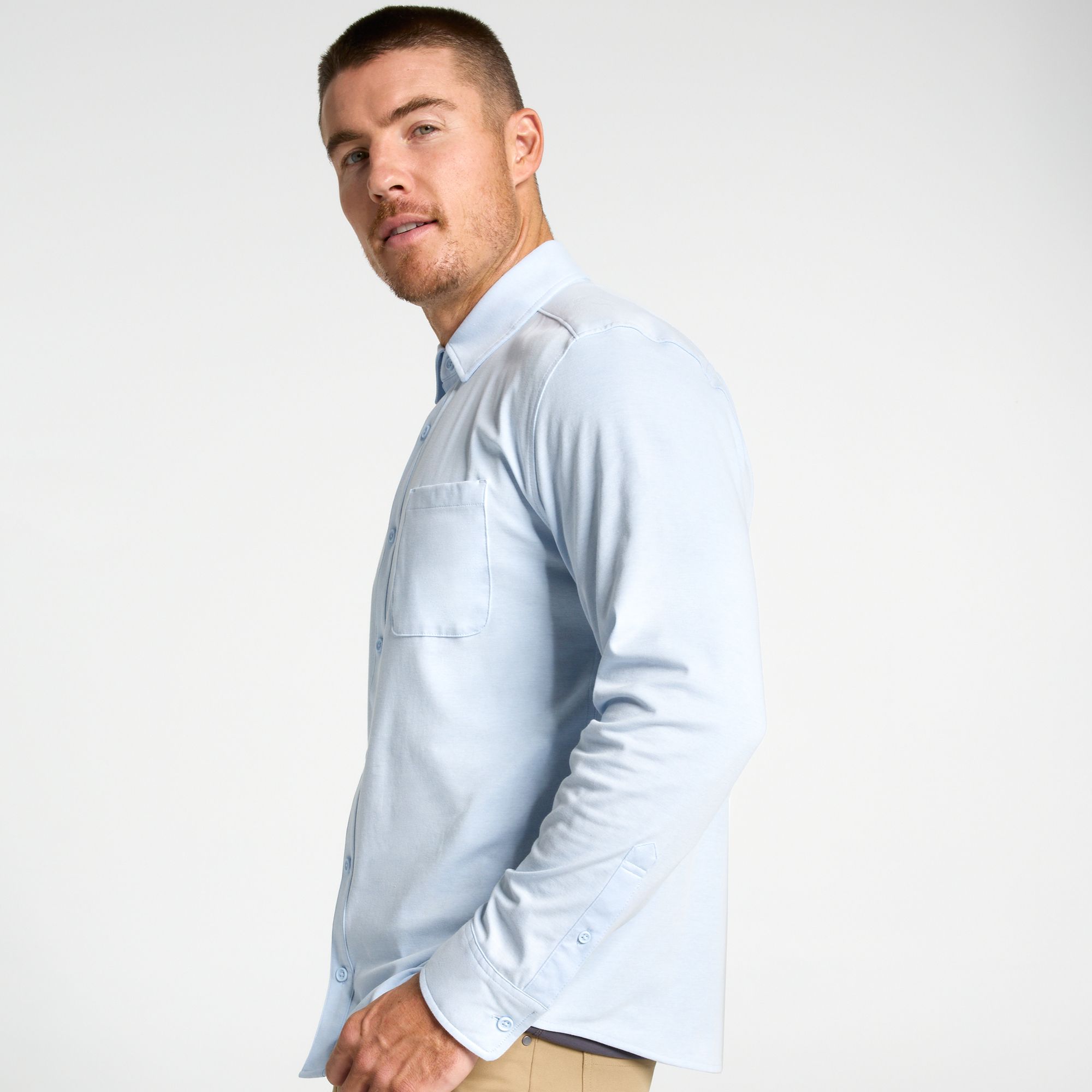 VRST Men's Limitless Pique Long Sleeve Button Up Shirt product image