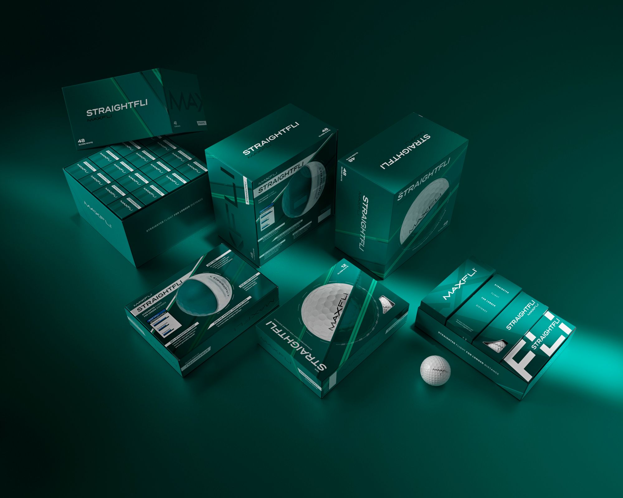 Maxfli StraightFli Golf Balls - 48 Pack product image