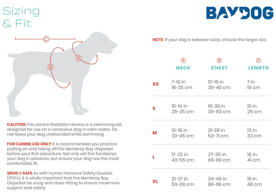 BAYDOG Monterey Bay Life Vest