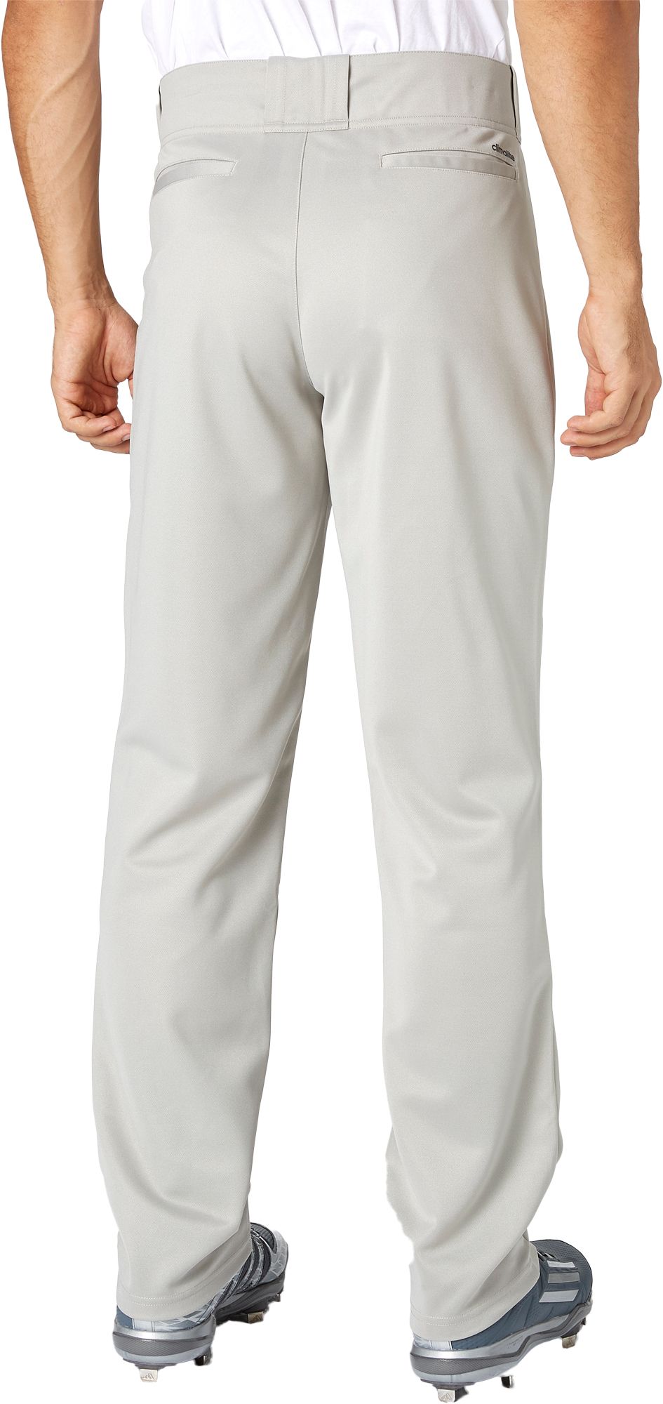 adidas men's triple stripe open bottom baseball pants