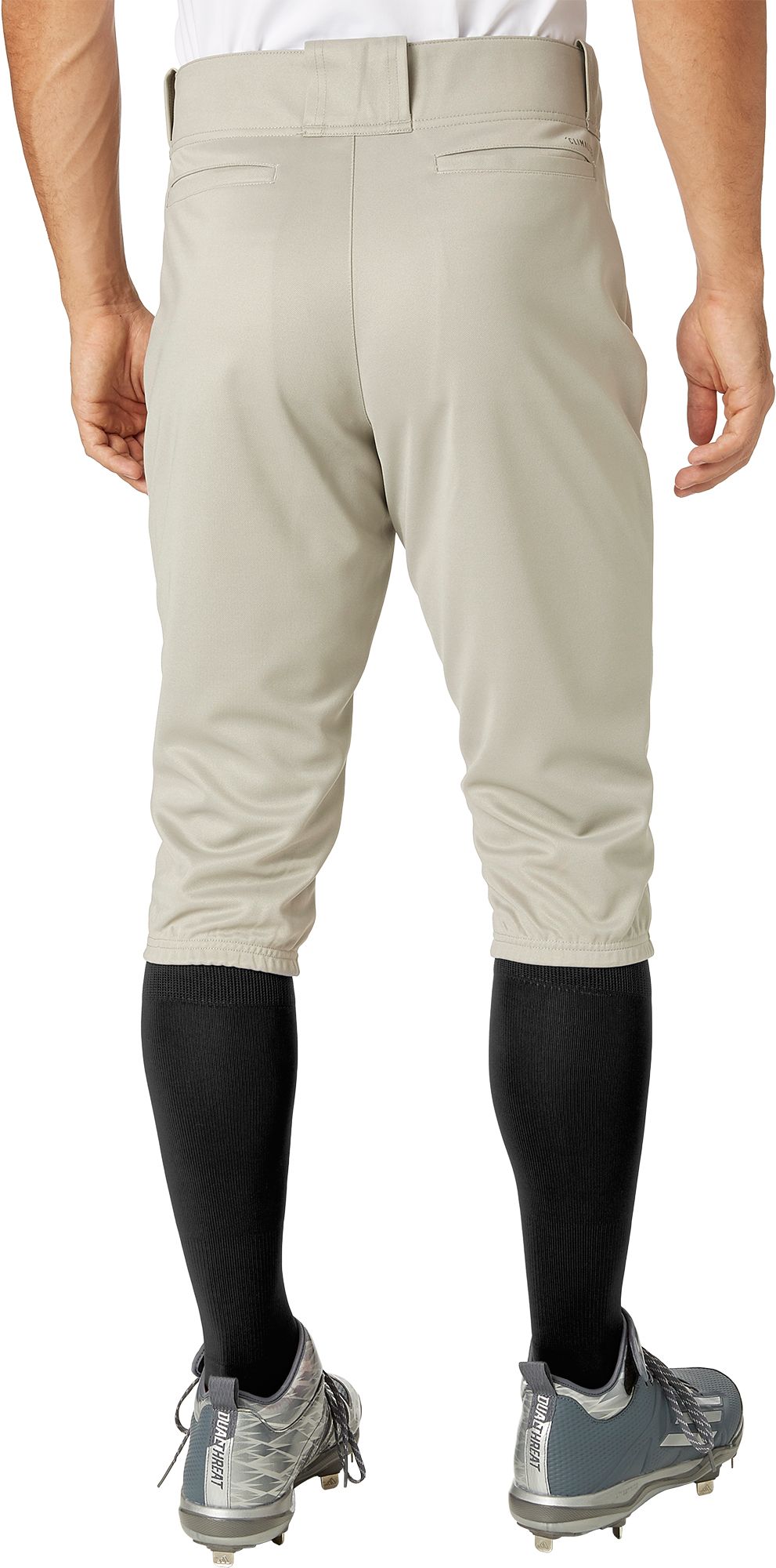 adidas men's triple stripe open bottom baseball pants