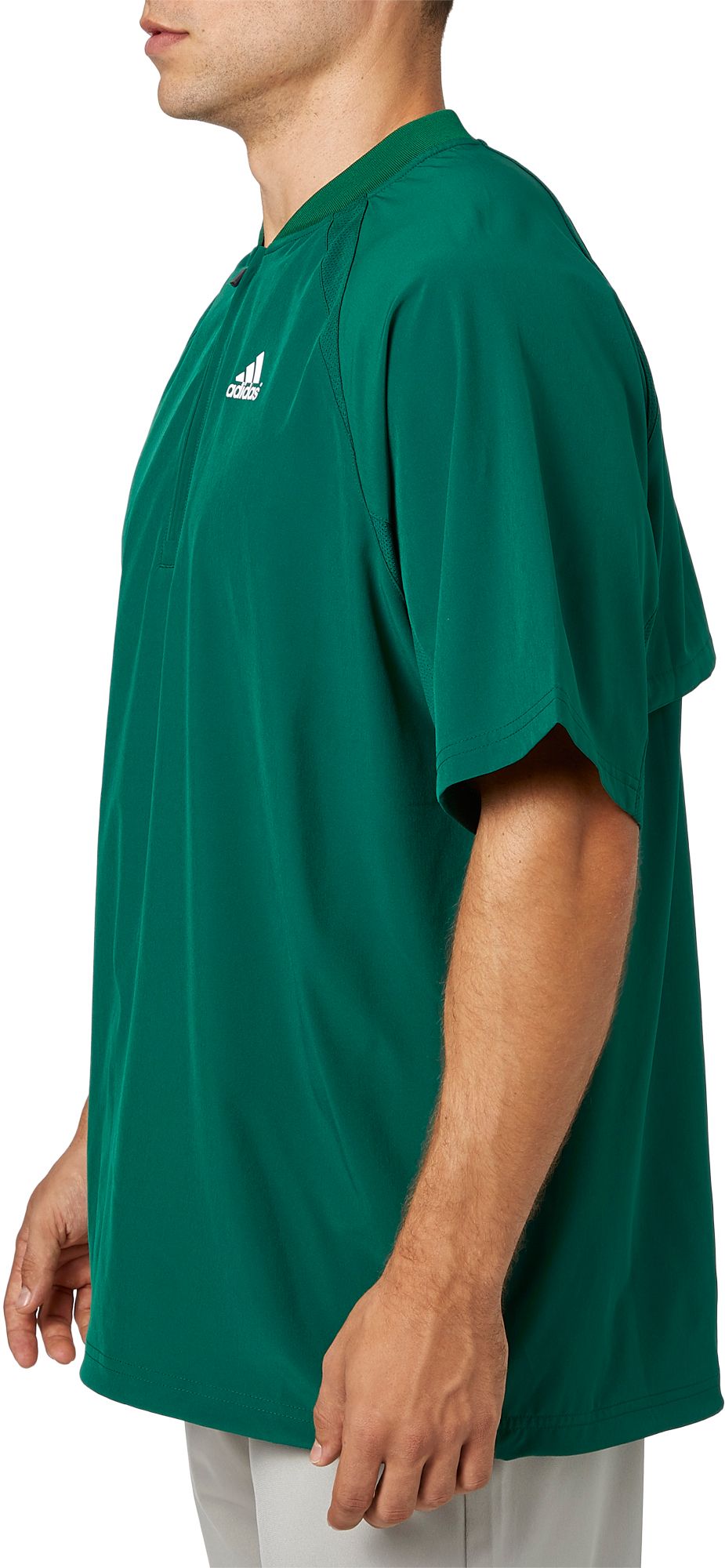 adidas men's triple stripe pullover jacket