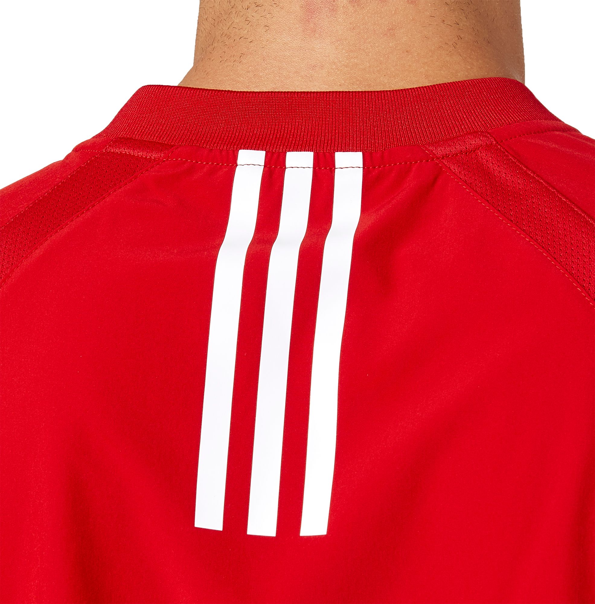 adidas men's triple stripe baseball jacket