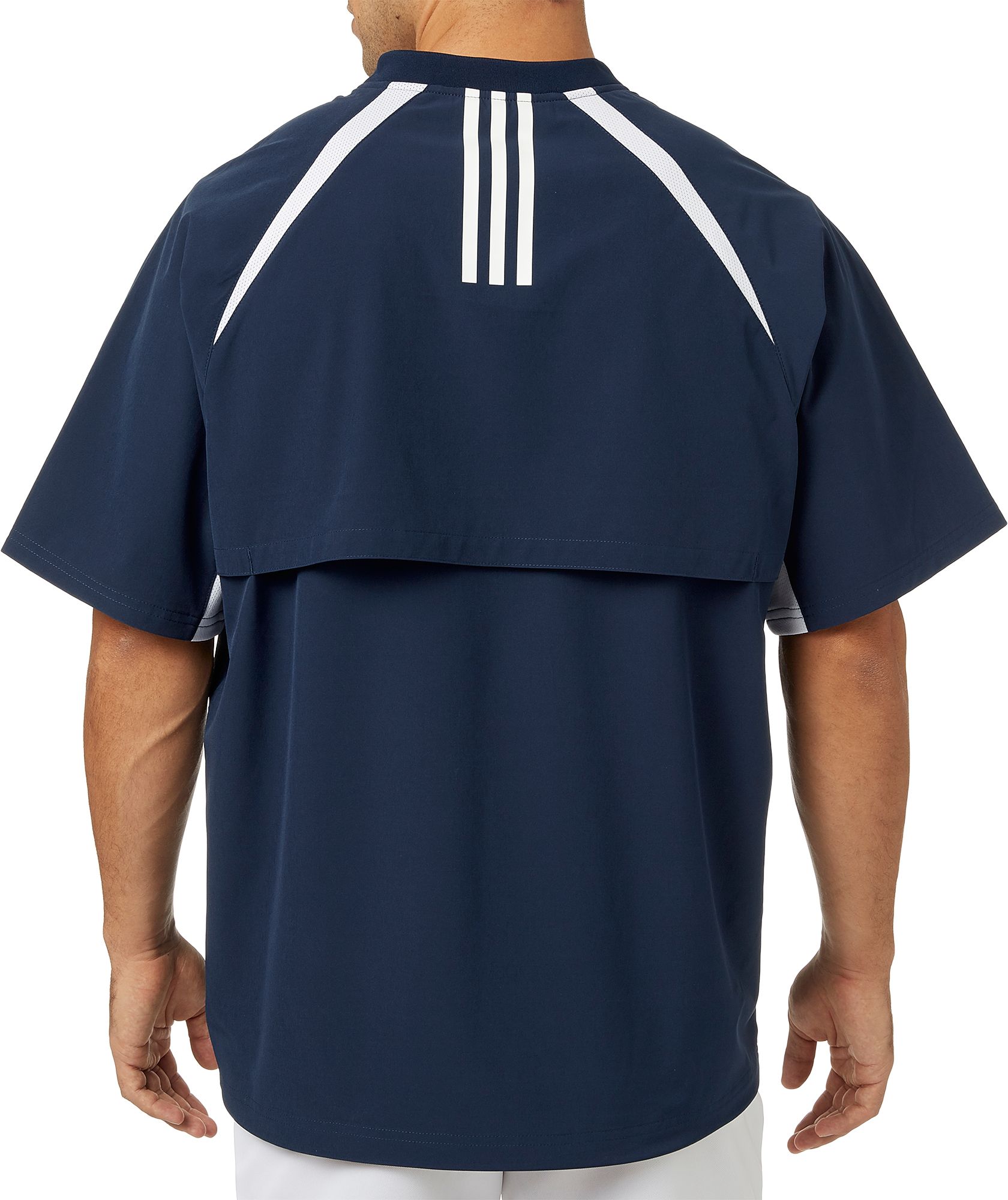 adidas men's triple stripe baseball jacket