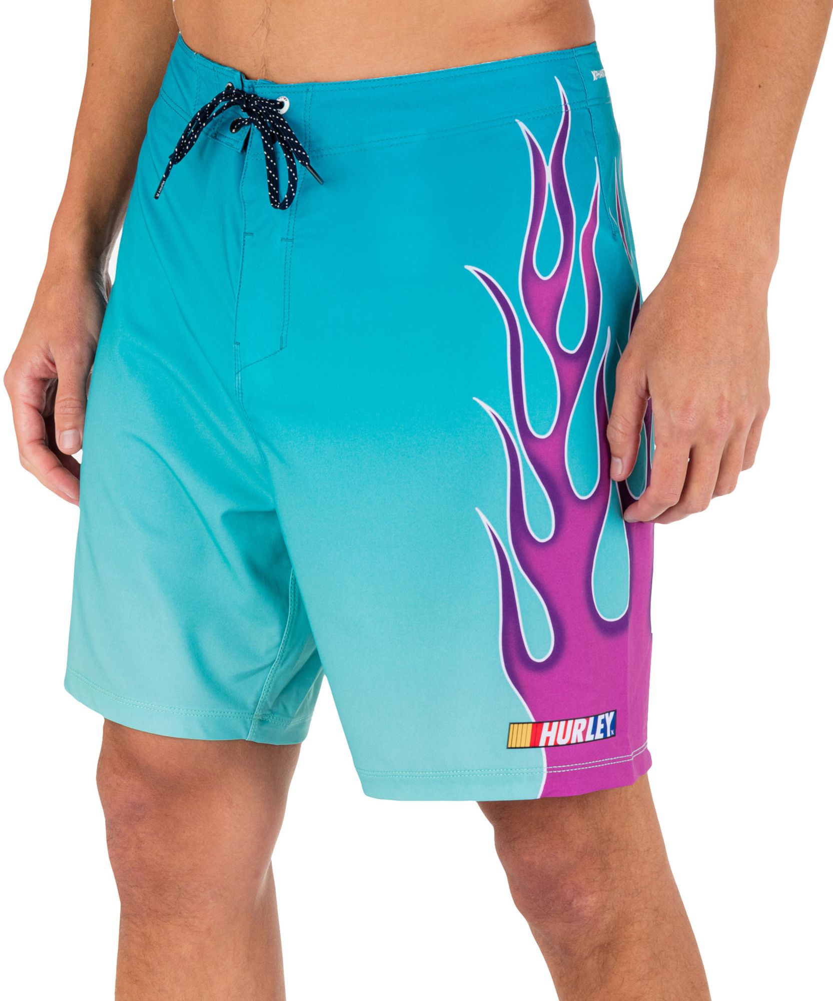 Hurley Men's Phantom-Eco NASCAR Flames 18” Boardshorts