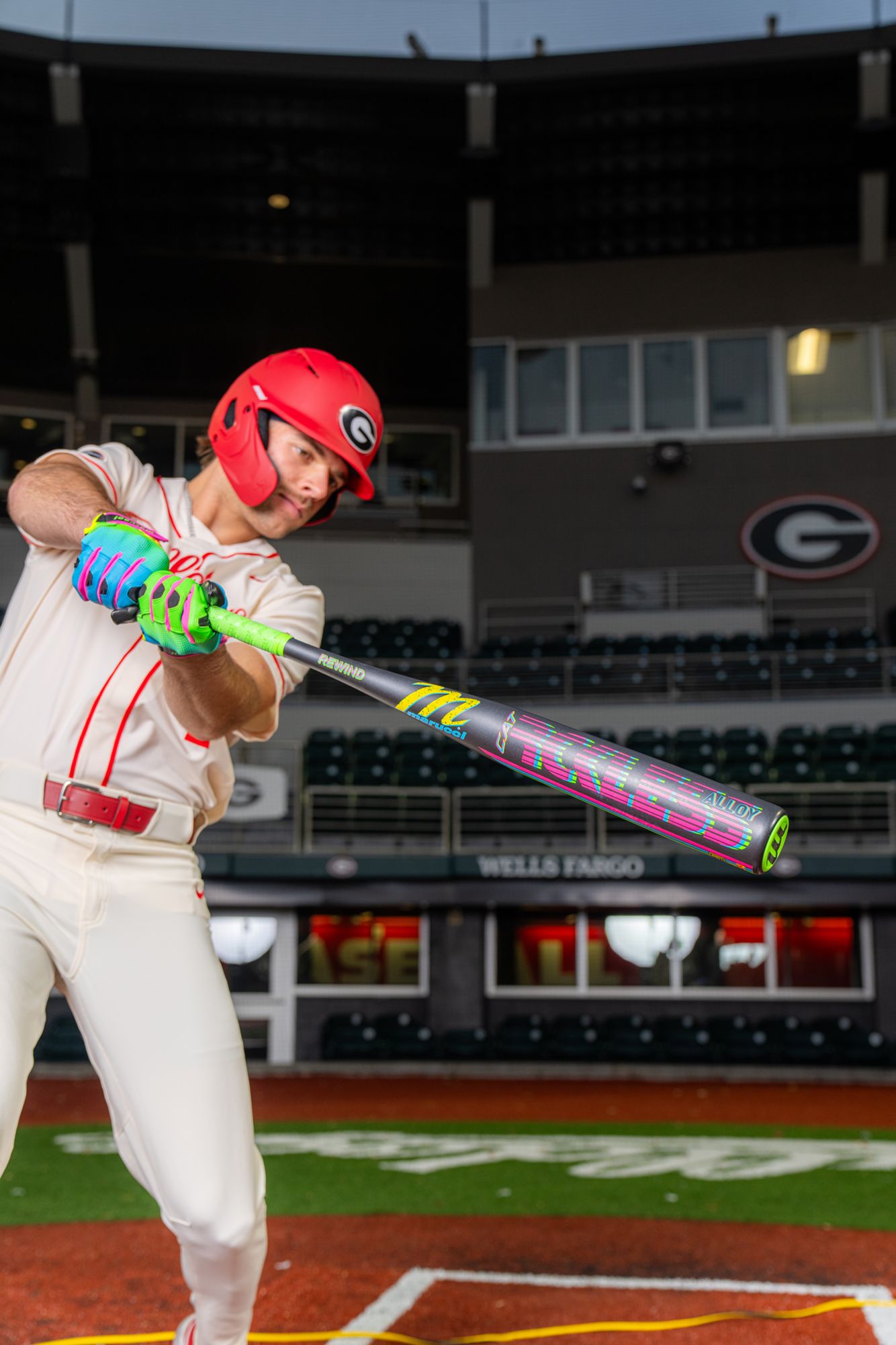 Marucci RCKLESS Neon Rewind Alloy BBCOR Bat 2026 (-3) product image