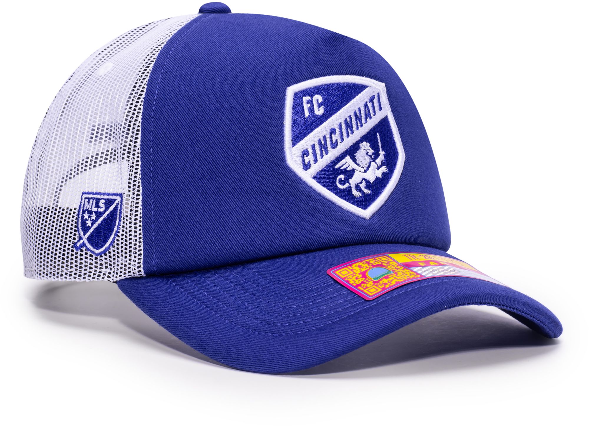 Fan Ink Men's FC Cincinnati Blue Logo Adjustable Trucker Hat product image