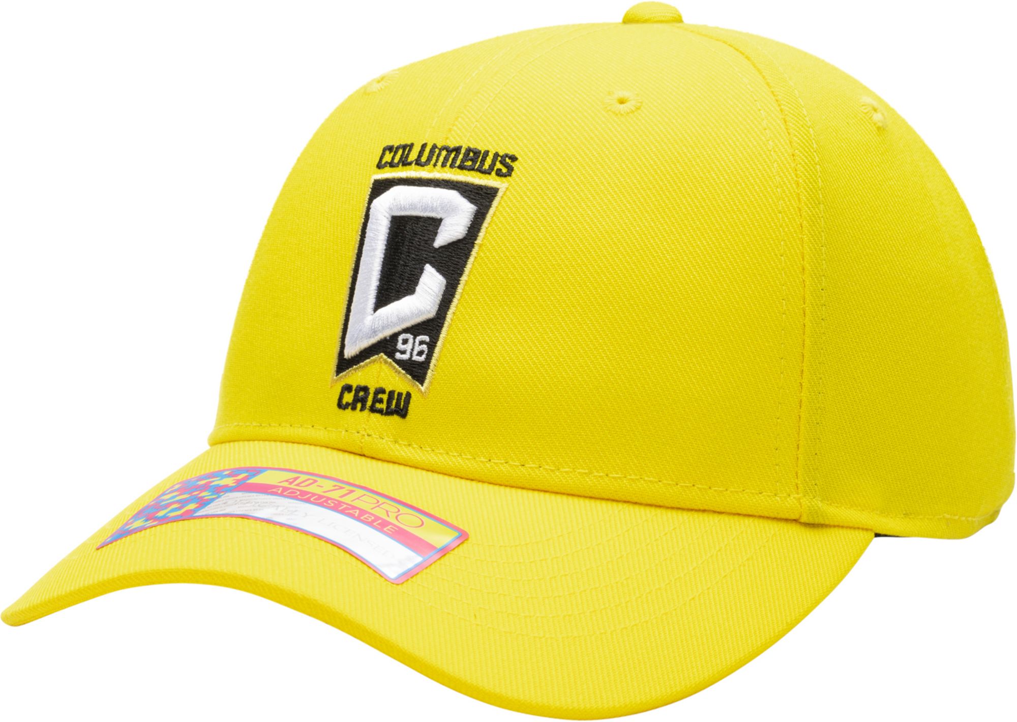Fan Ink Adult Columbus Crew Standard Yellow Adjustable Hat product image