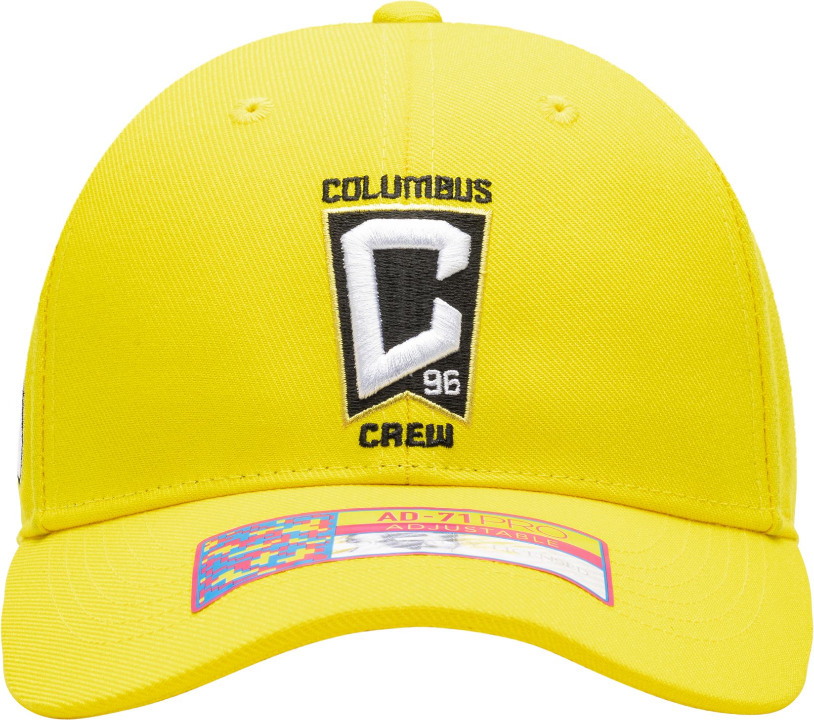 Fan Ink Adult Columbus Crew Standard Yellow Adjustable Hat product image