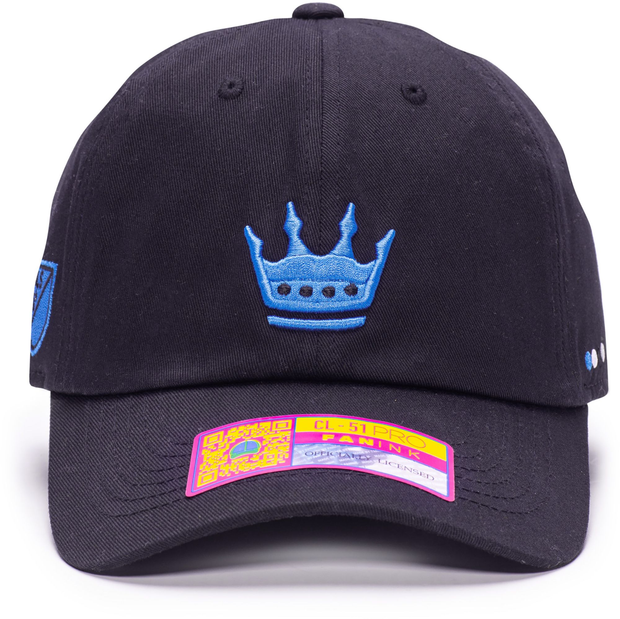 Fan Ink Men's Charlotte FC Black Bamboo Slouch Adjustable Hat product image