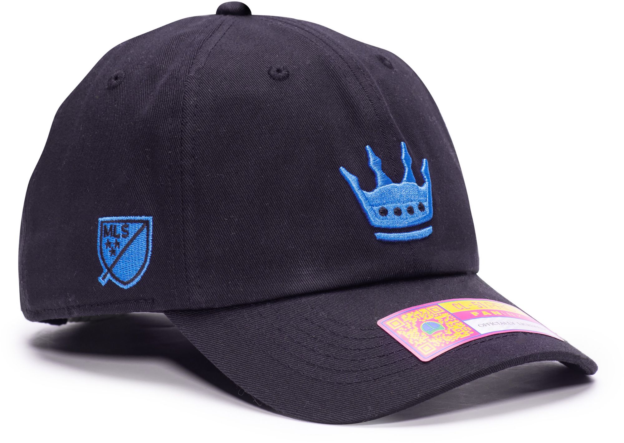 Fan Ink Men's Charlotte FC Black Bamboo Slouch Adjustable Hat product image