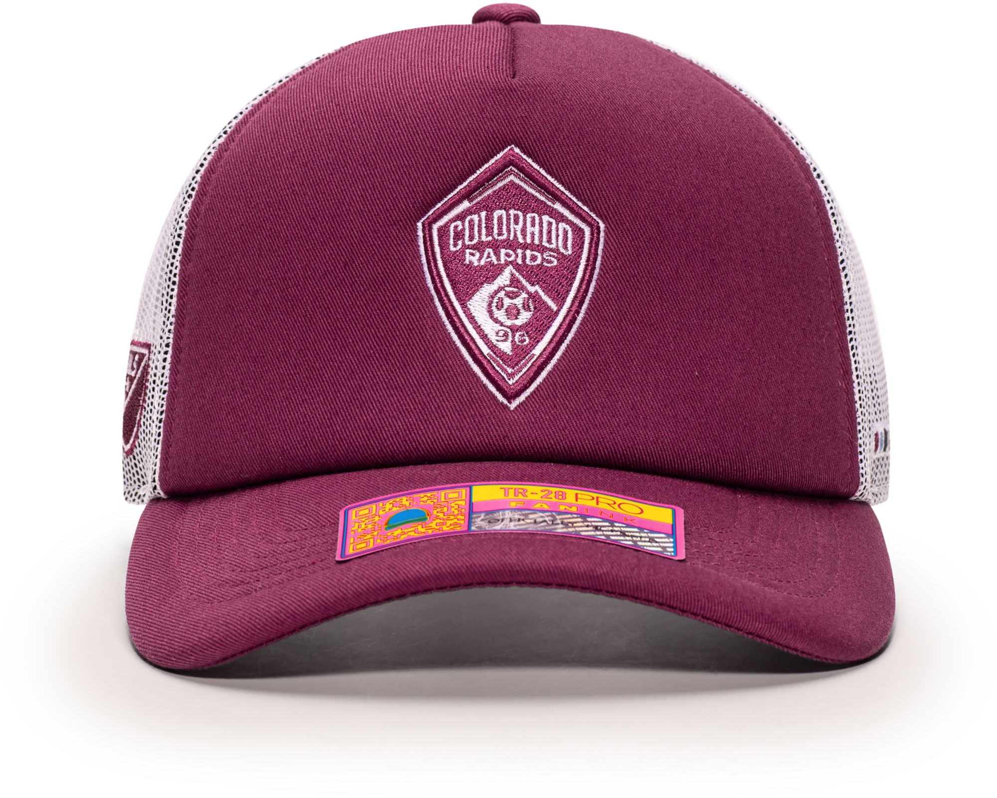 Fan Ink Men's Colorado Rapids Cardinal Logo Adjustable Trucker Hat product image
