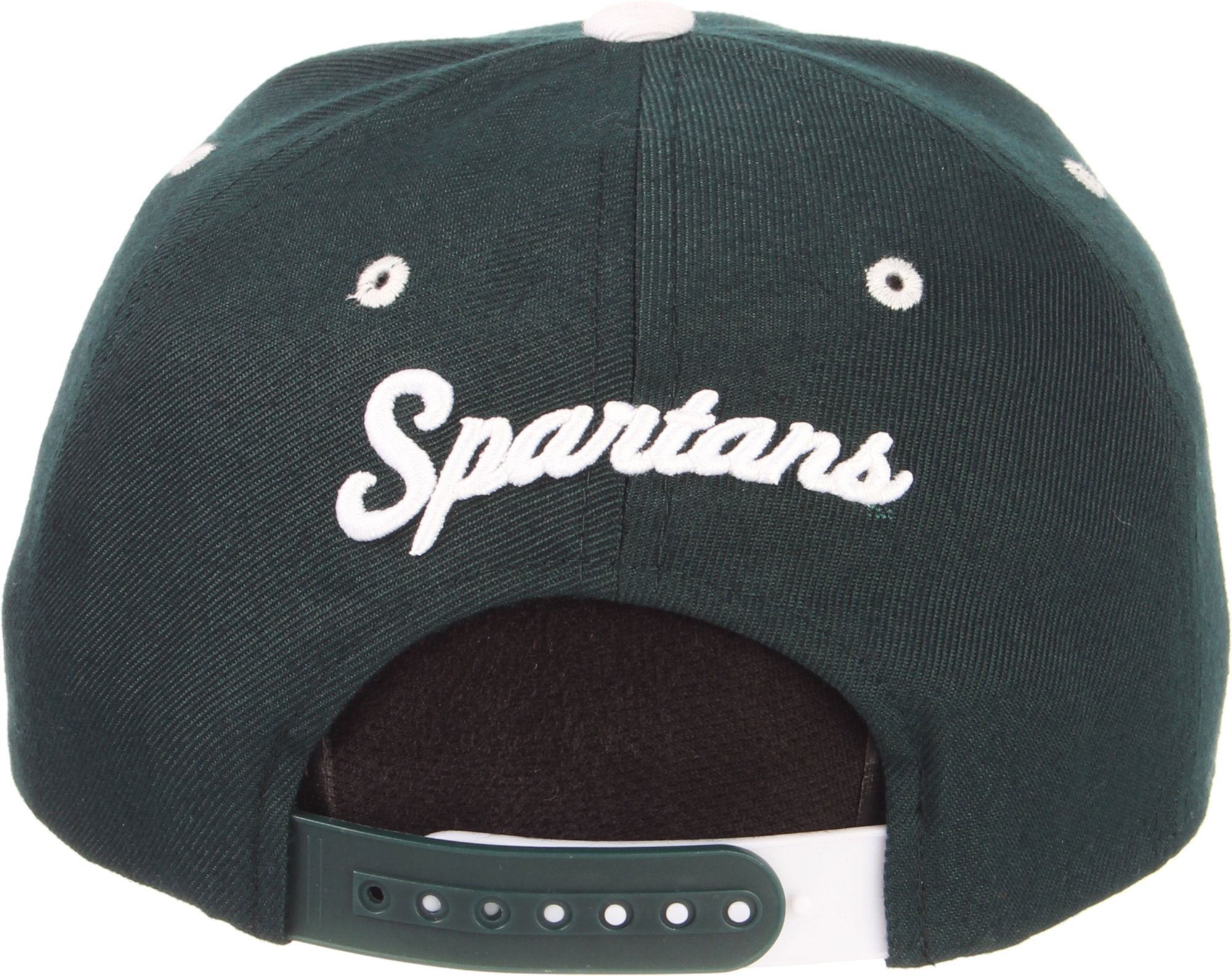 Zephyr Adult Michigan State Spartans Green/White Script Adjustable Snapback Hat product image