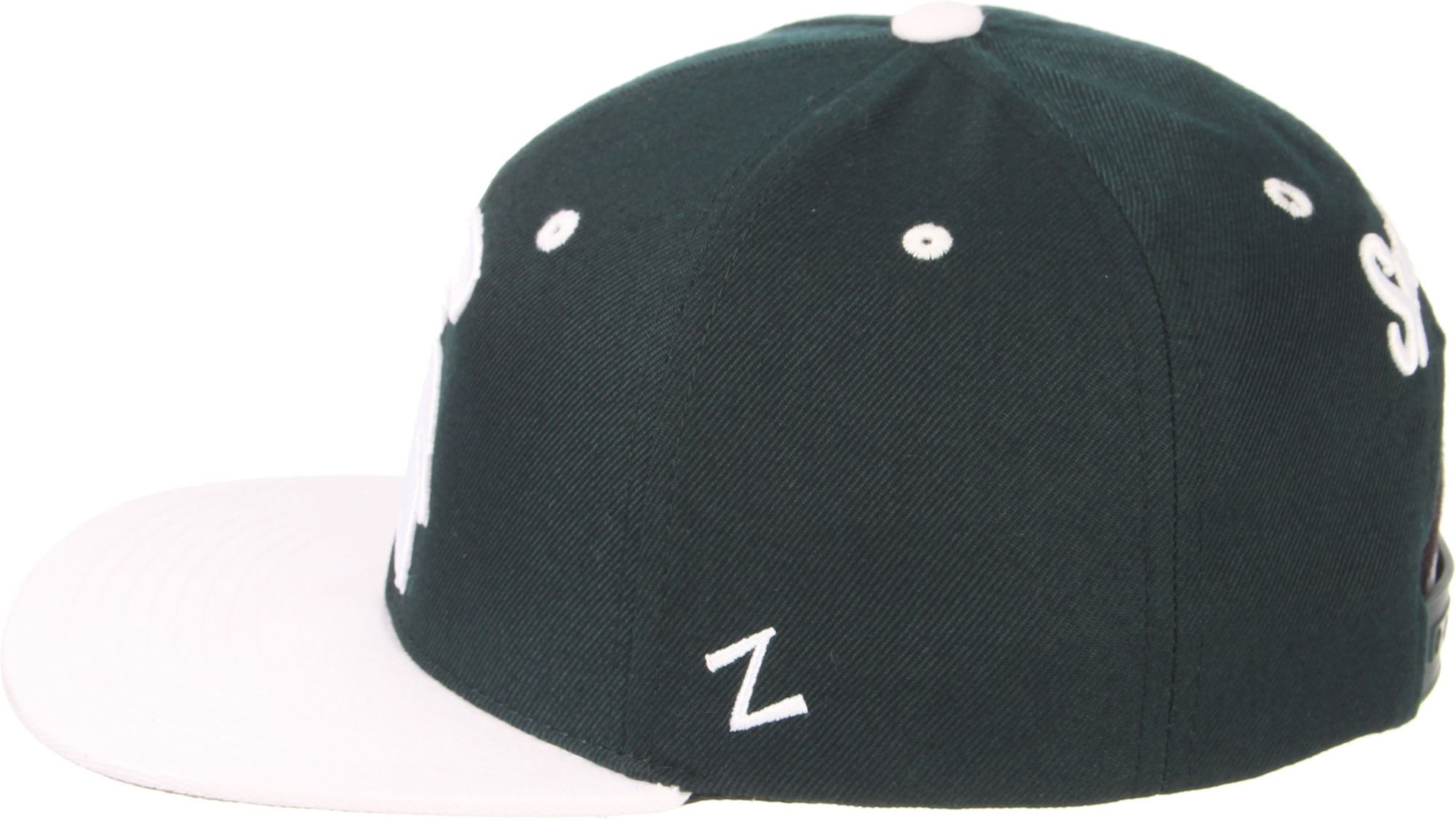 Zephyr Adult Michigan State Spartans Green/White Script Adjustable Snapback Hat product image