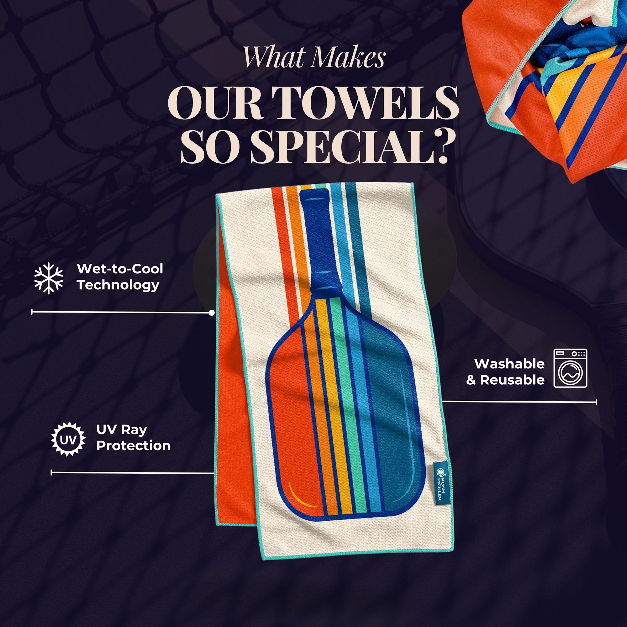 Posh Pickler Pickleball Cooling Towel product image