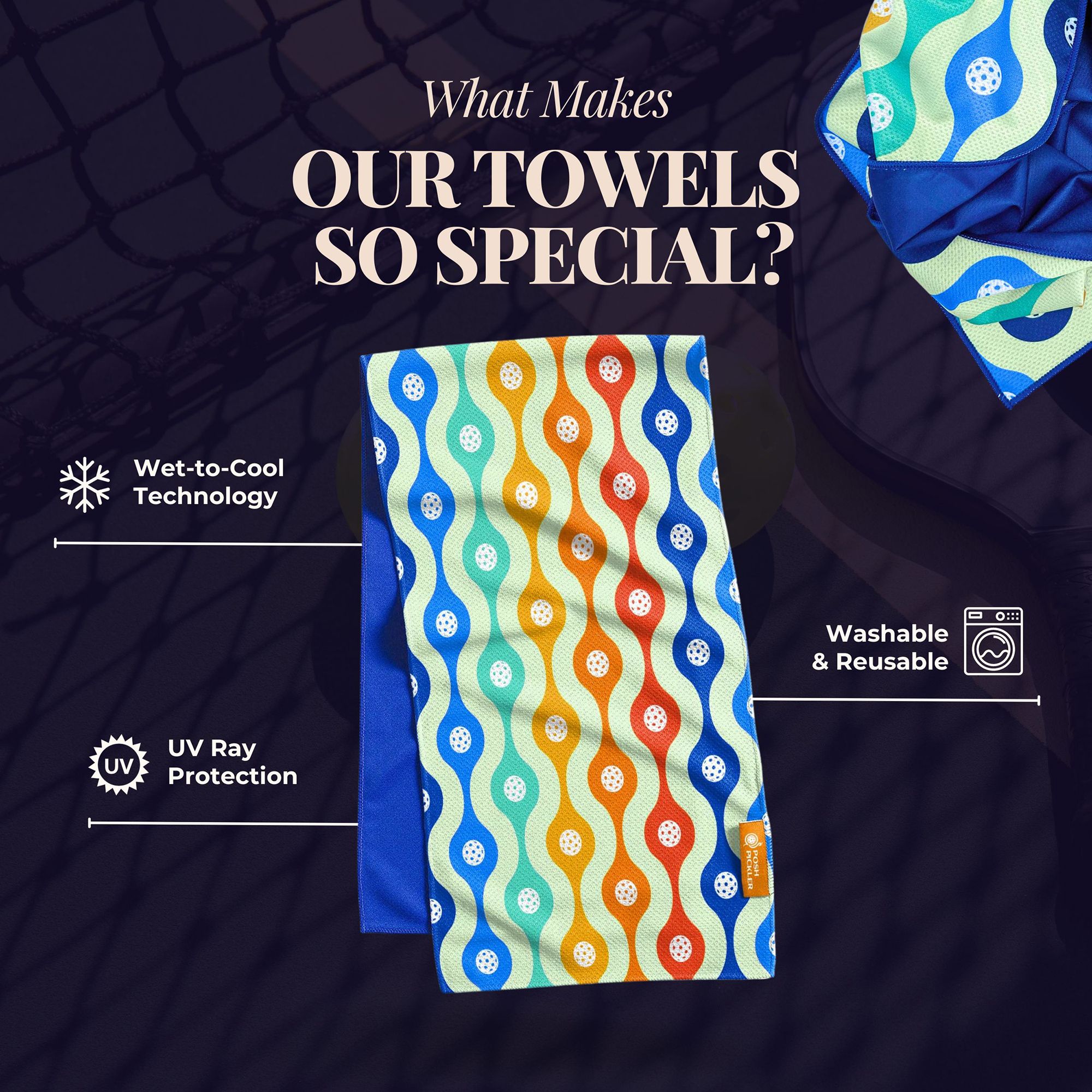 Posh Pickler Pickleball Cooling Towel product image