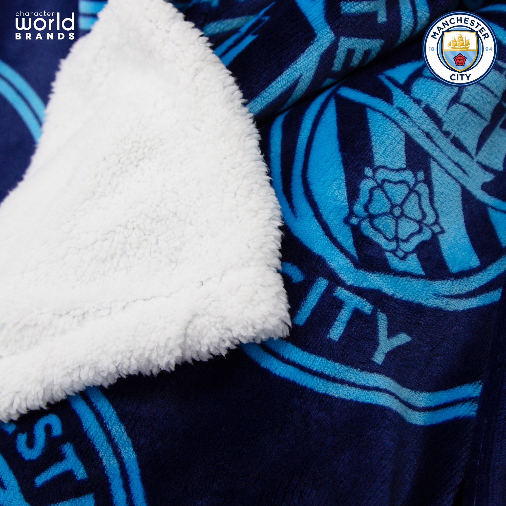 Character World Manchester City Sherpa Blanket product image