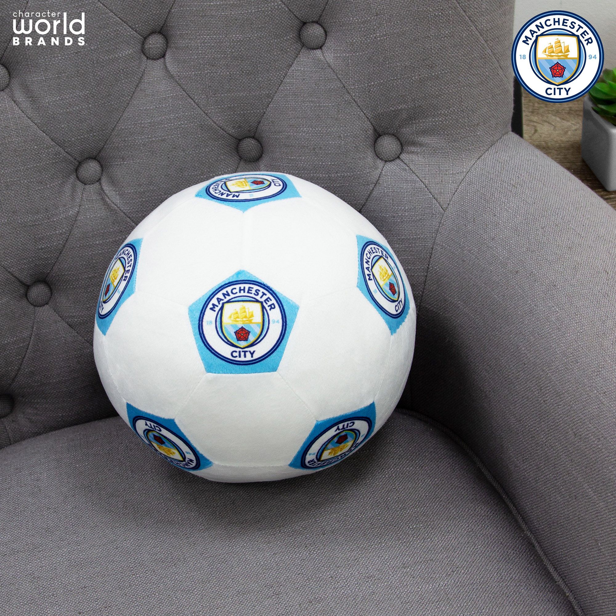 Character World Manchester City 3D Round Cushion product image